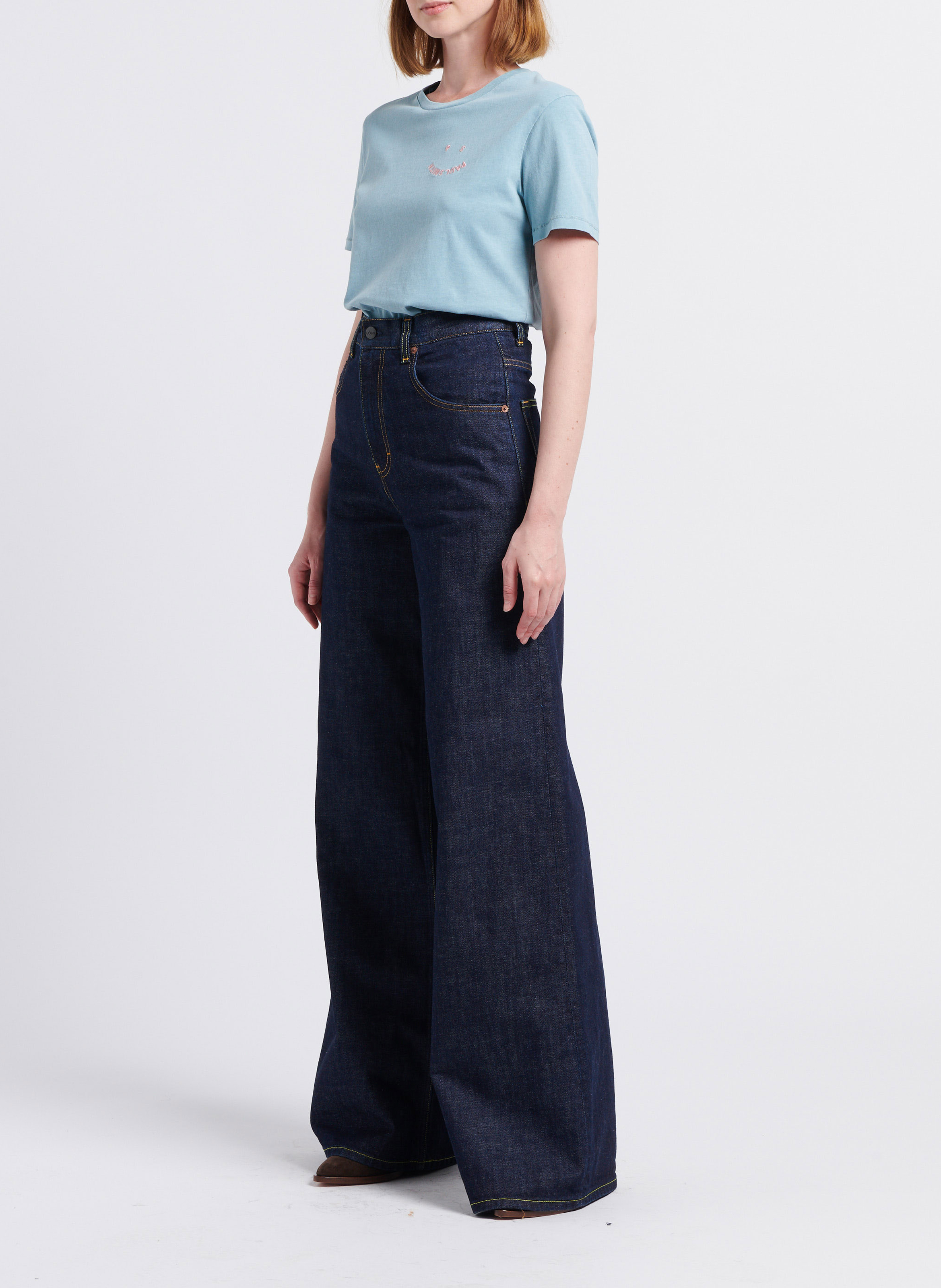 Weite High Waist Jeans MARGAUX LONNBERG Blau