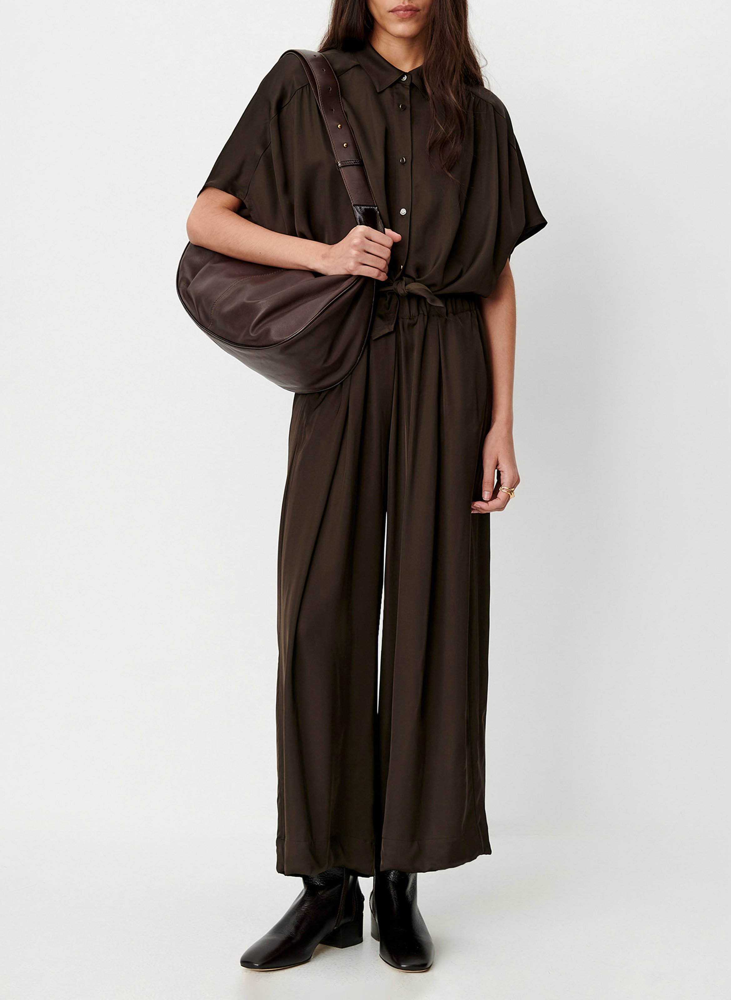 Chemise droite col classique | Marron SESSUN Femme