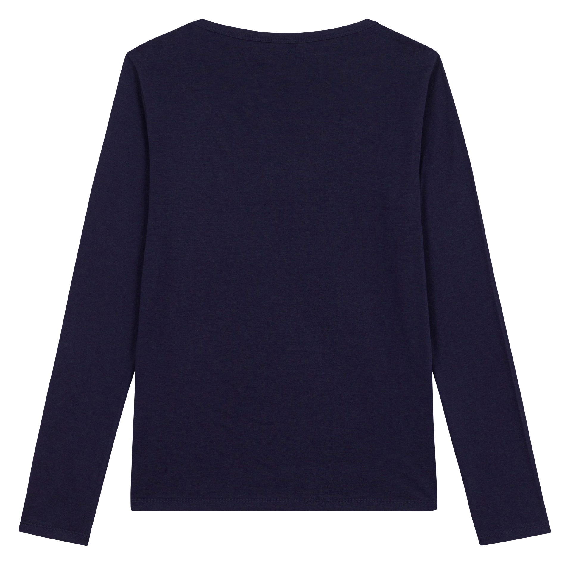 Tee-shirt col droit en coton PETIT BATEAU Bleu