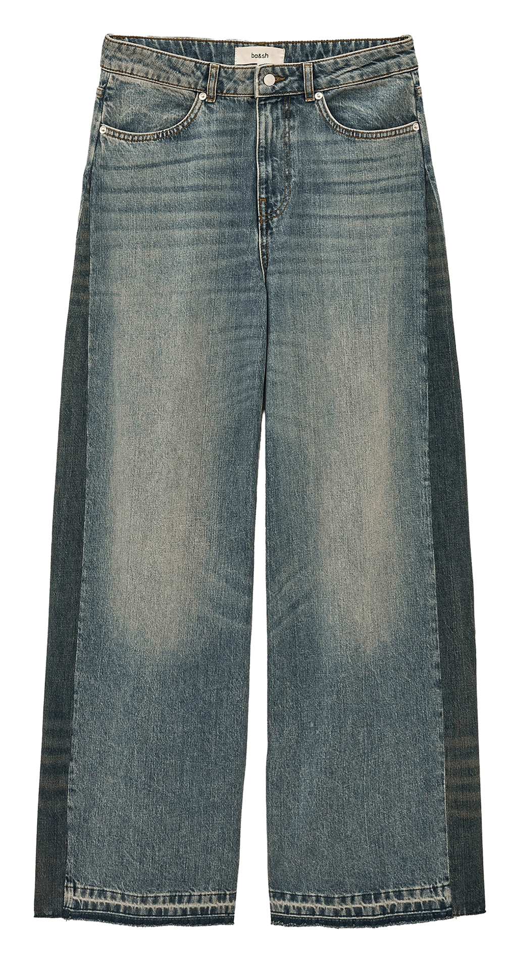 Jean large taille haute BA&SH Bleu