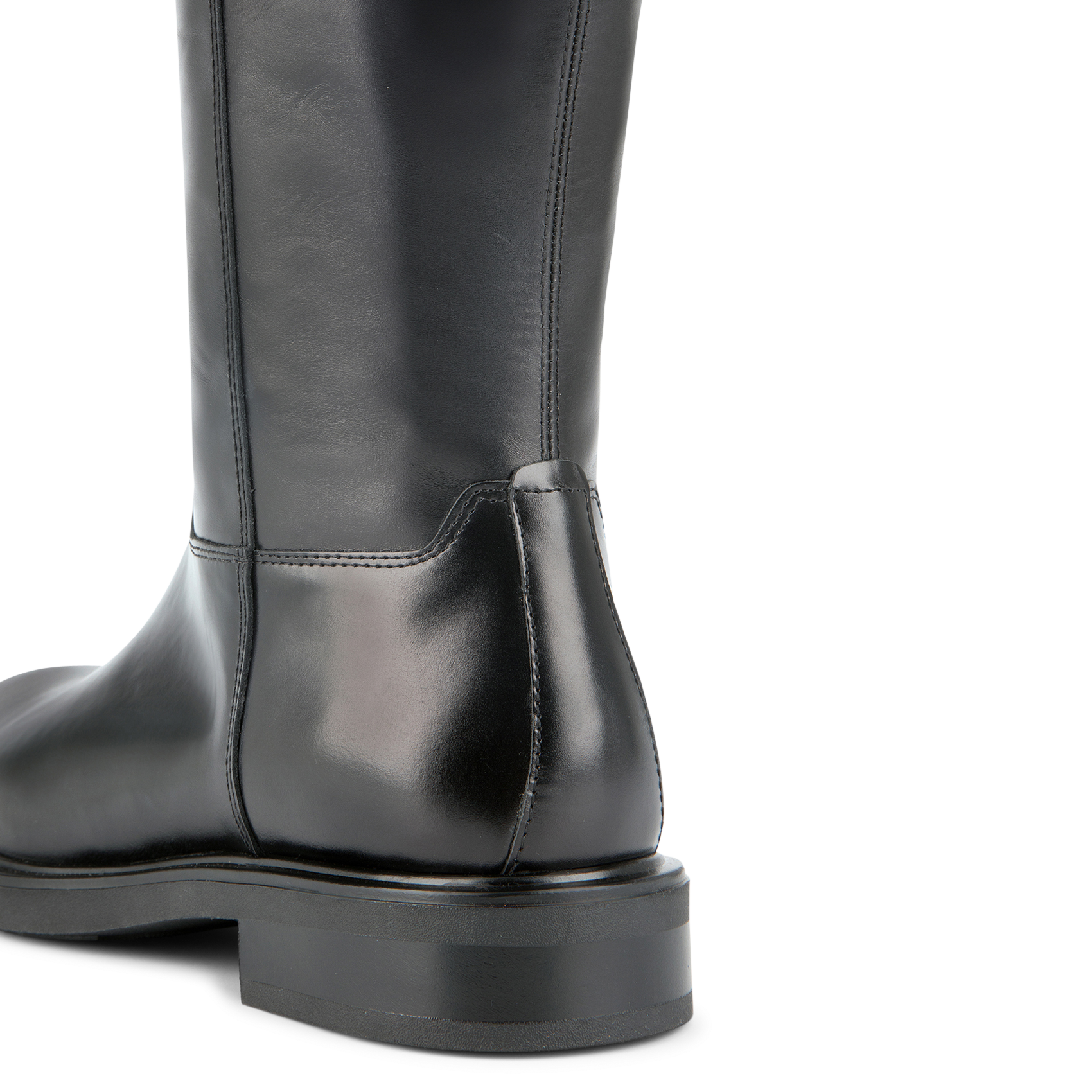 Bottes bout rond à boucle en cuir VAGABOND Noir