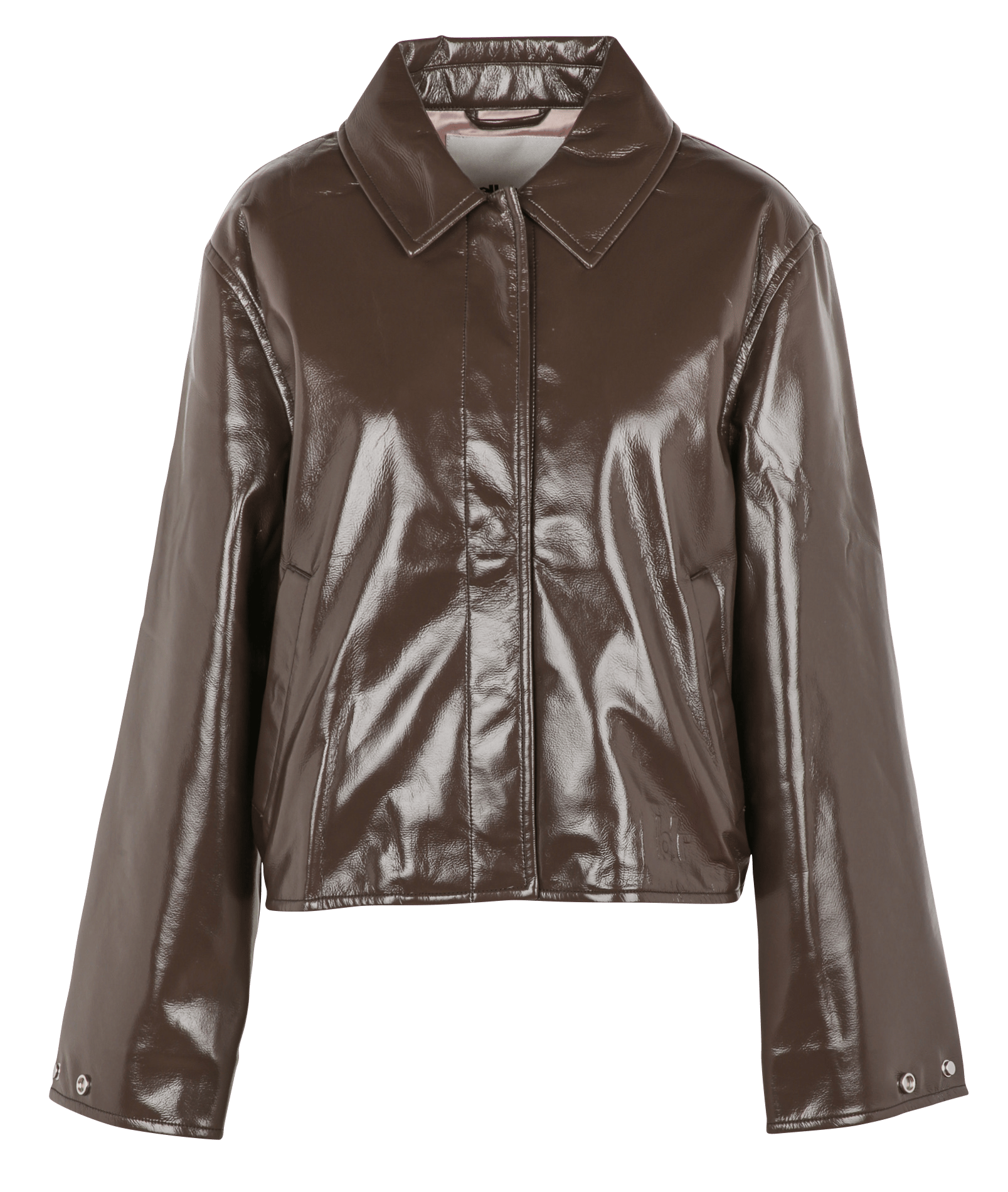 Jacket with classic leather effect collar BELLEROSE Black