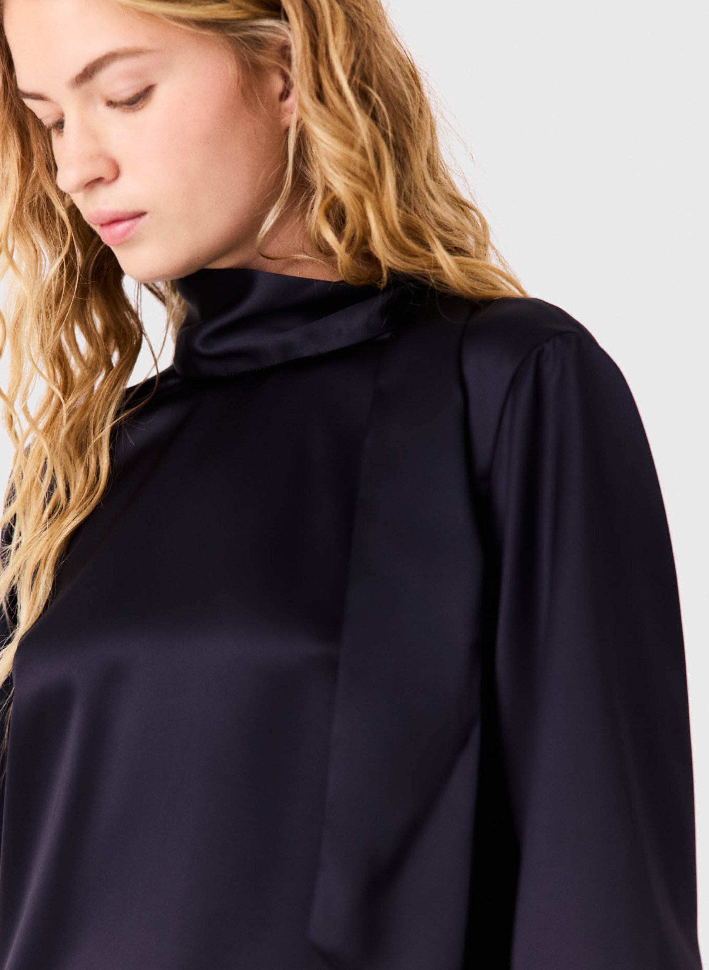 Top droit fluide MAJE Bleu