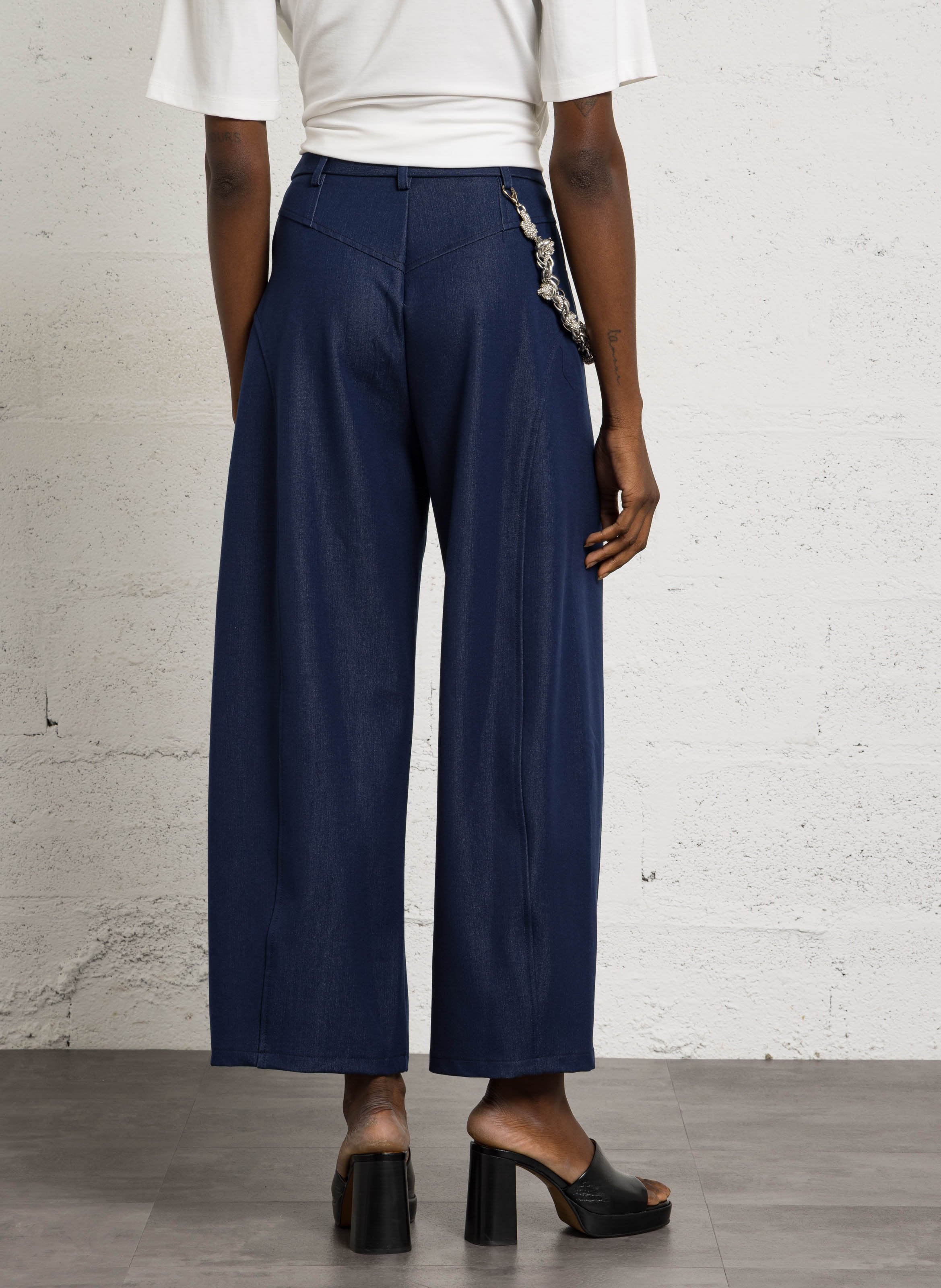 Wide-leg pants IMPERIAL Blue