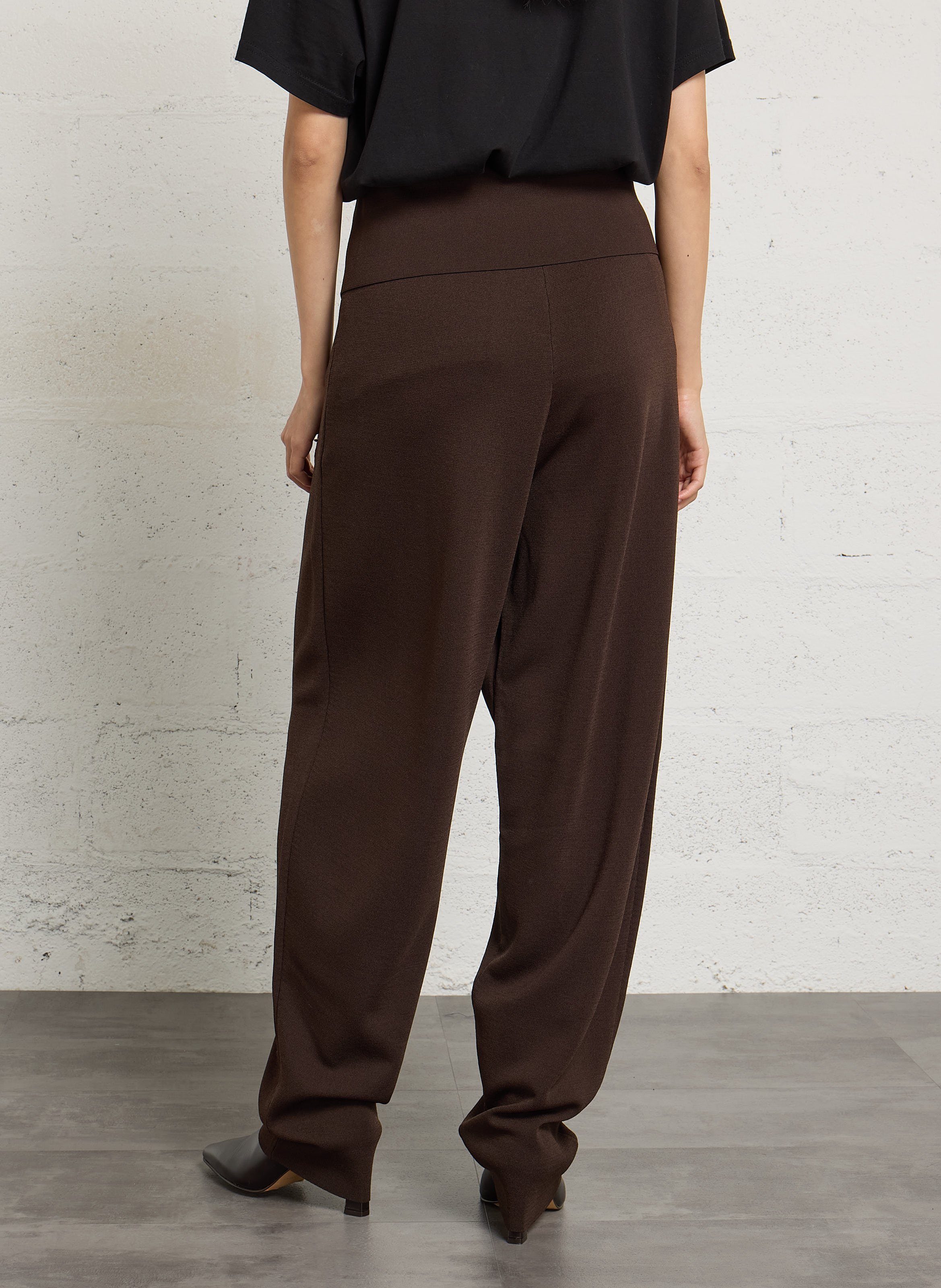Plain wide-leg pants LIU JO Brown