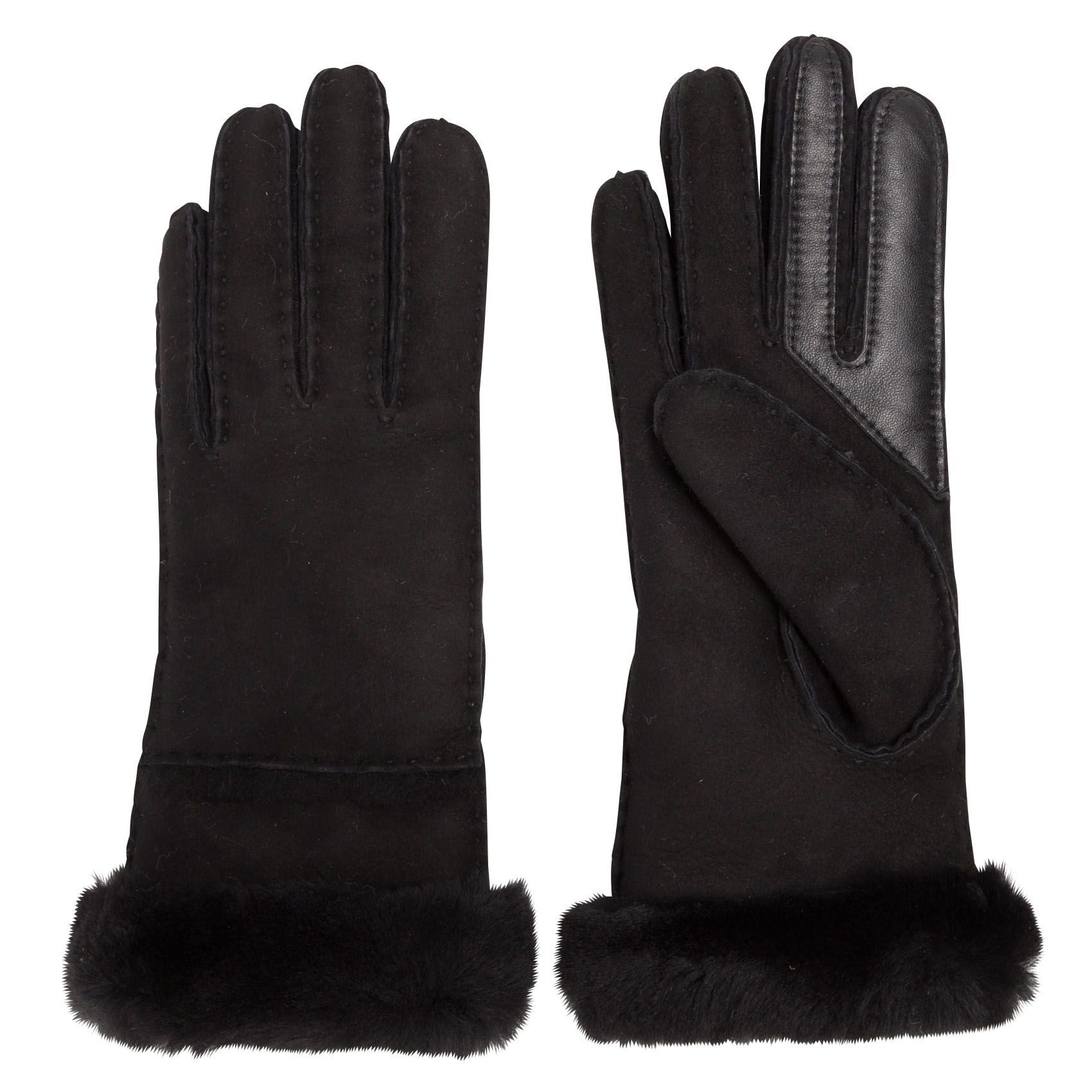 Handschuhe aus Pelzvelours UGG Schwarz