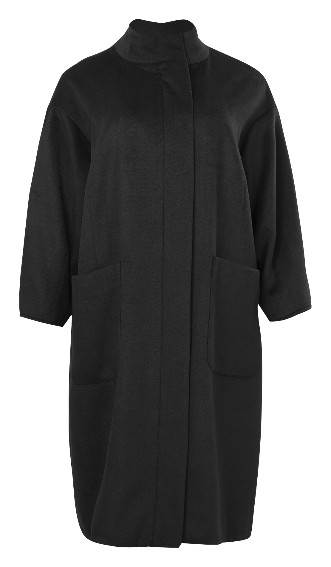 Jas met opstaande kraag MAT FASHION Zwart