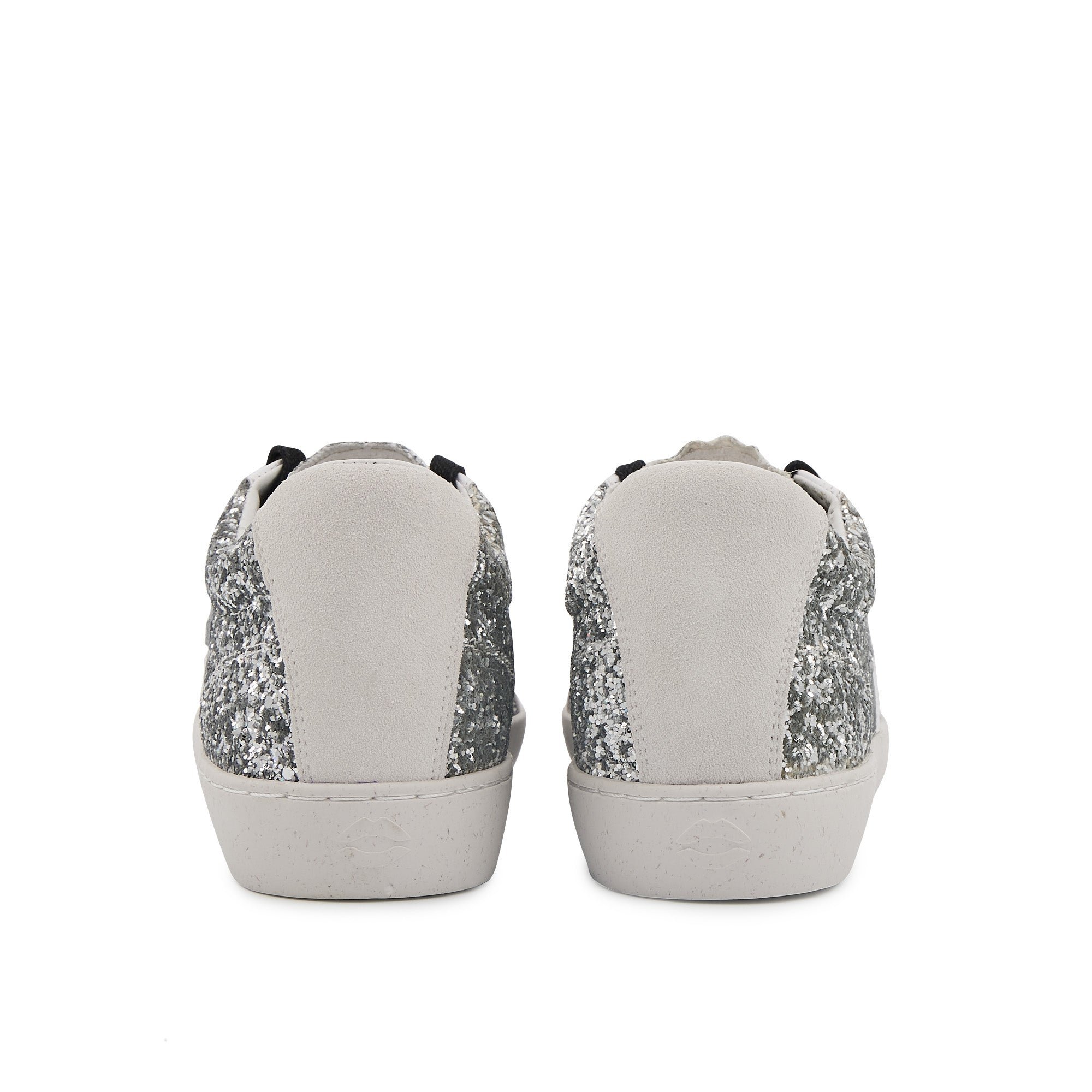 Leather sneakers BONS BAISERS PARIS Silver