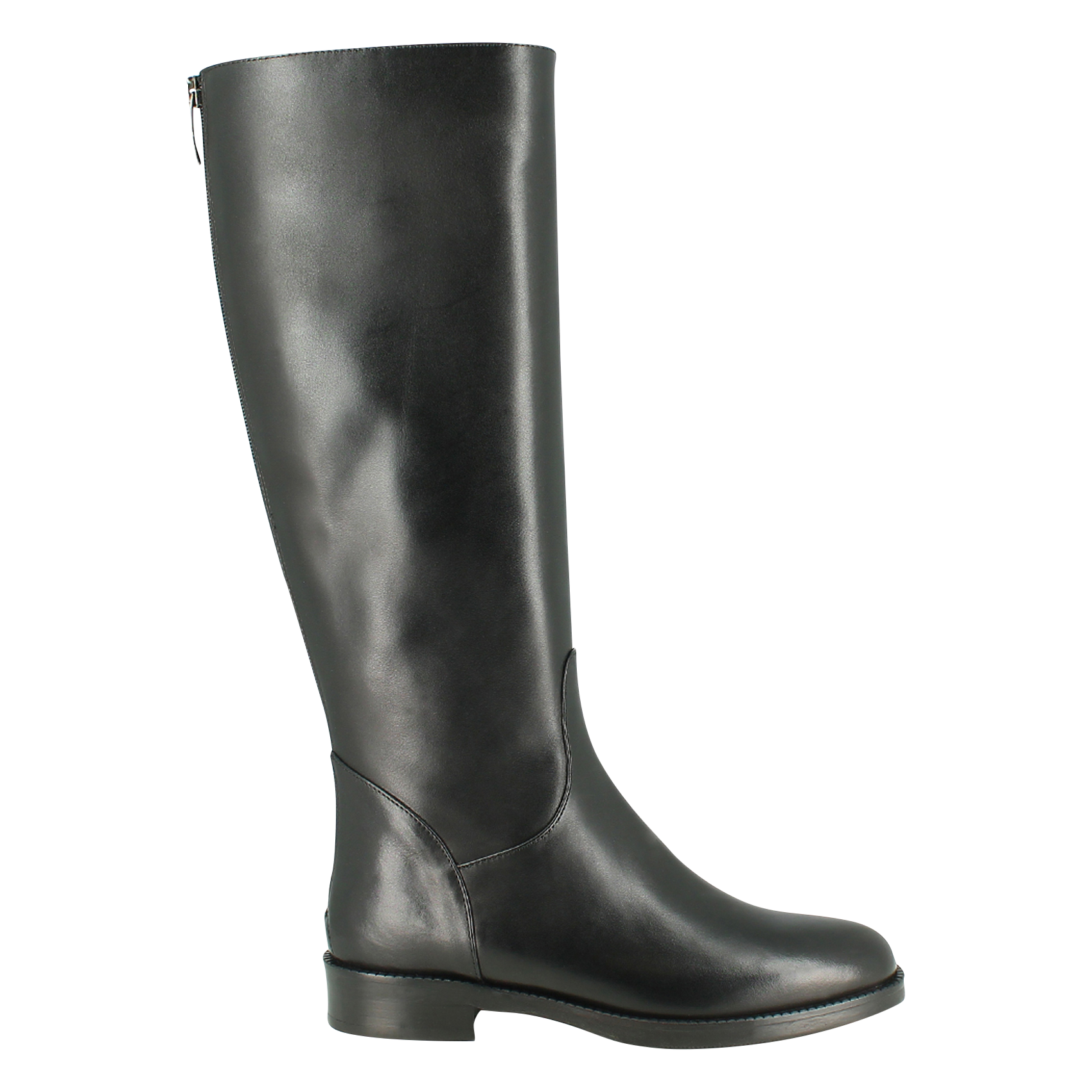 BOTTES HAUTES EN CUIR NOIR JONAK - FEMME | Place des Tendances