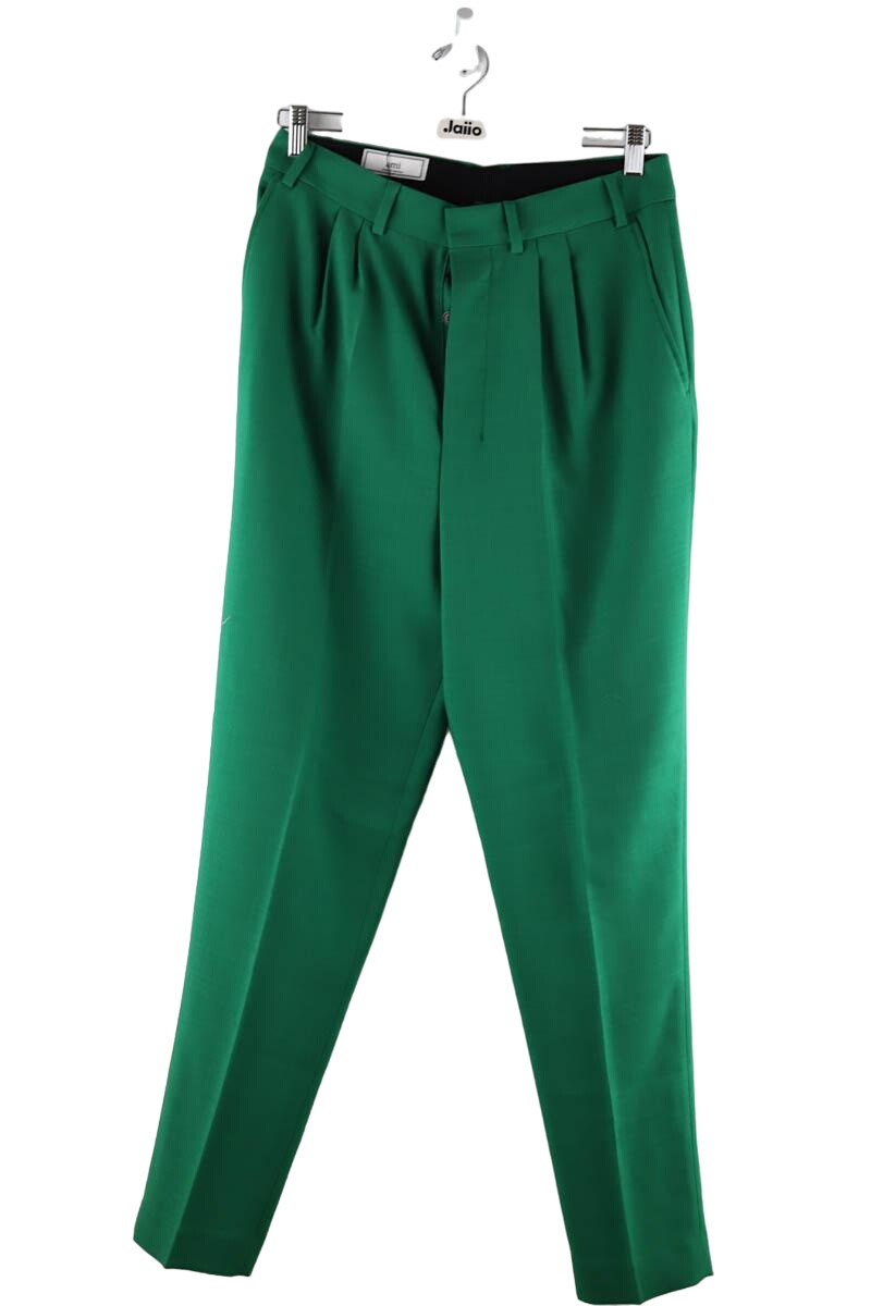 Bandol straight woollen trousers AMI PARIS - Seconde Main Green