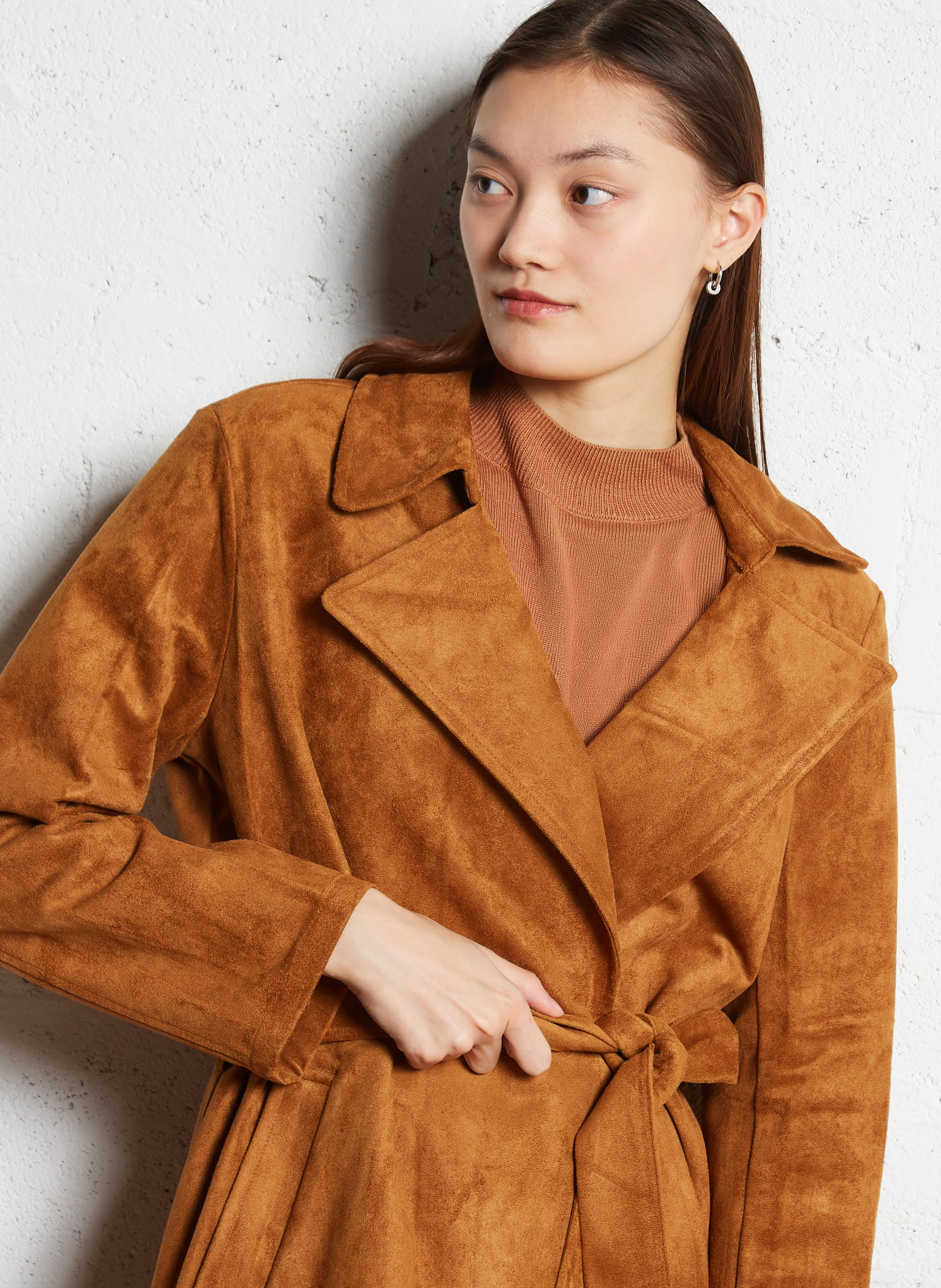 Trench col à revers  LA PETITE ETOILE Marron