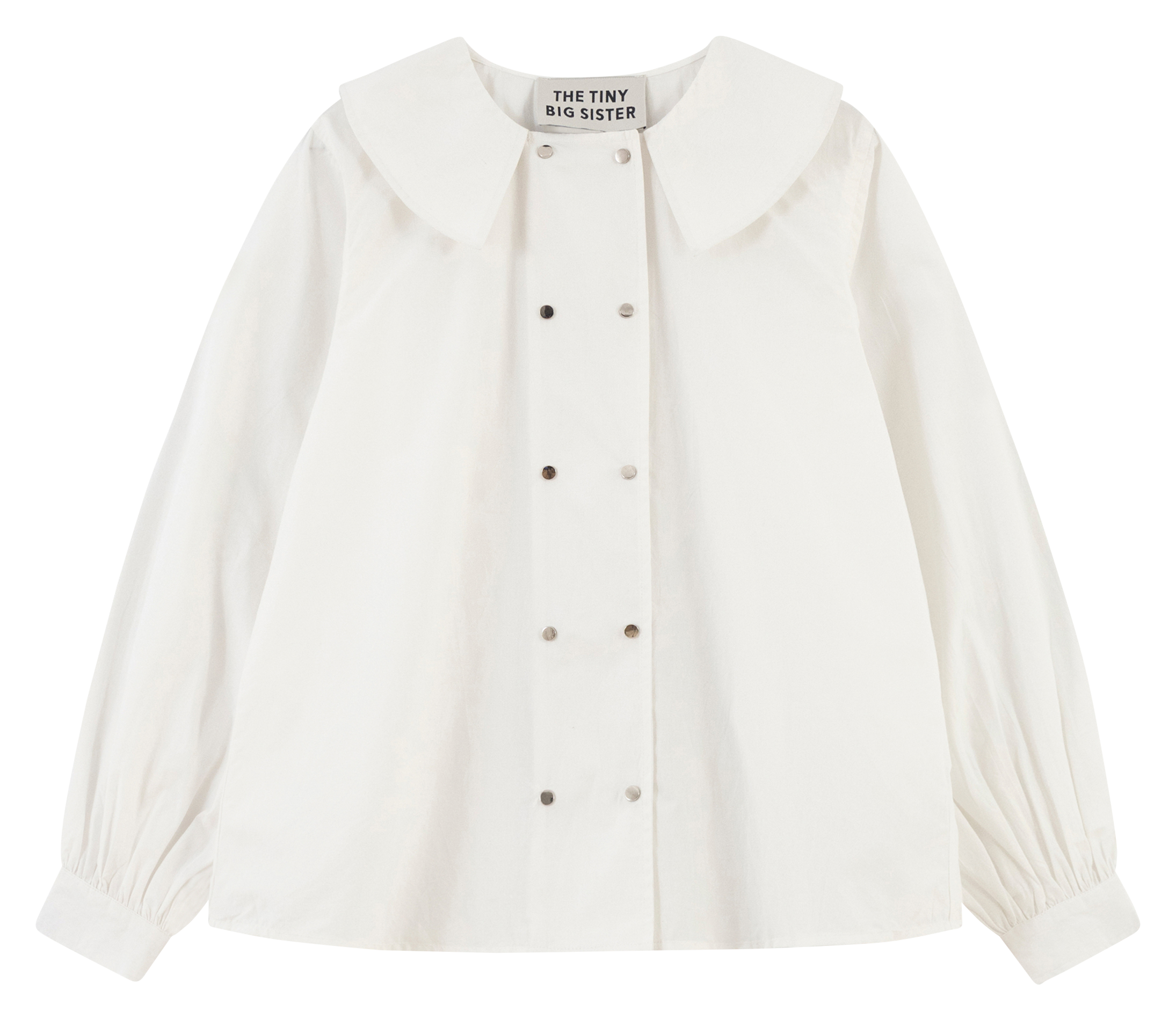 Straight cotton shirt THE TINY BIG SISTER White