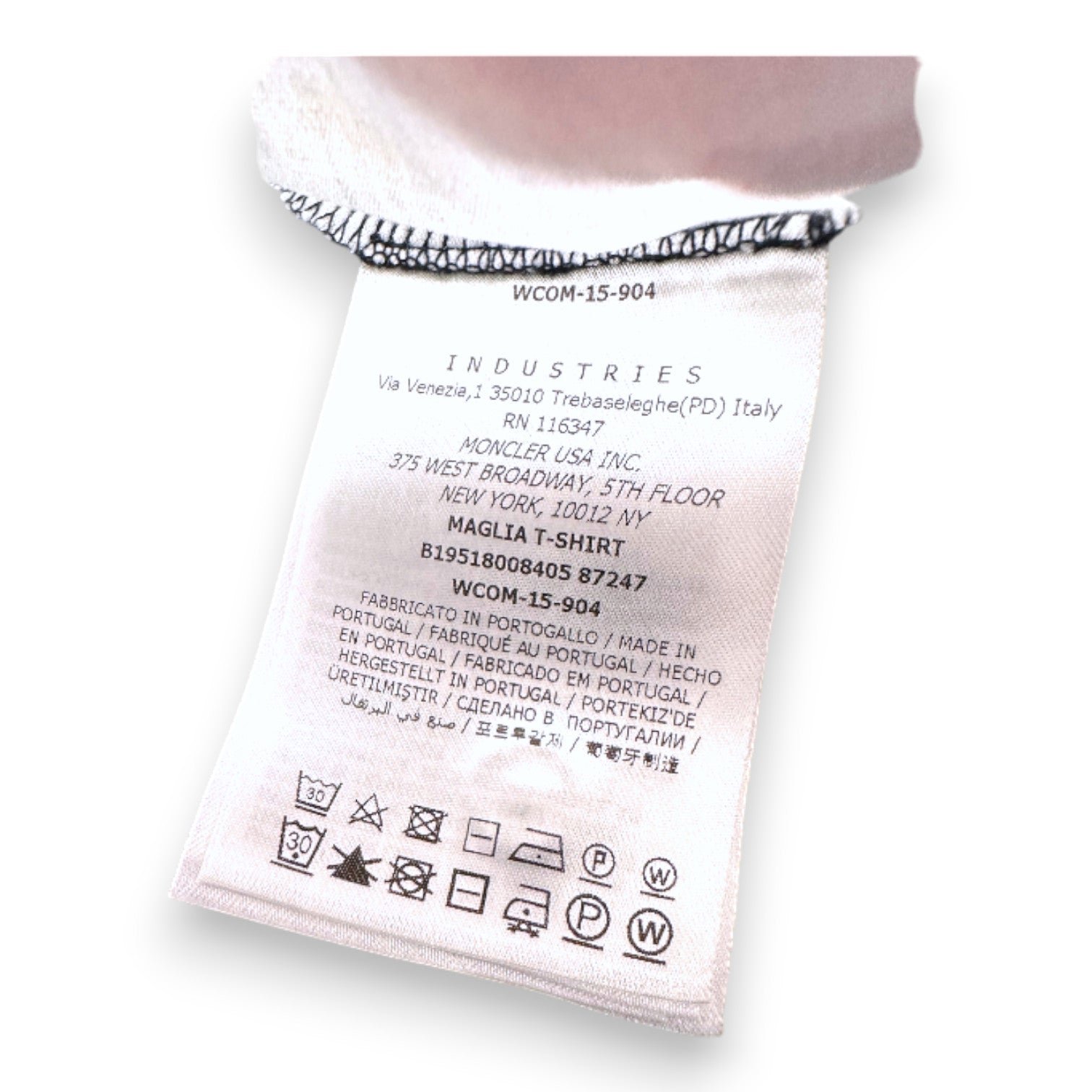 Blue baby T-shirt - 6 months MONCLER - Seconde Main Blue