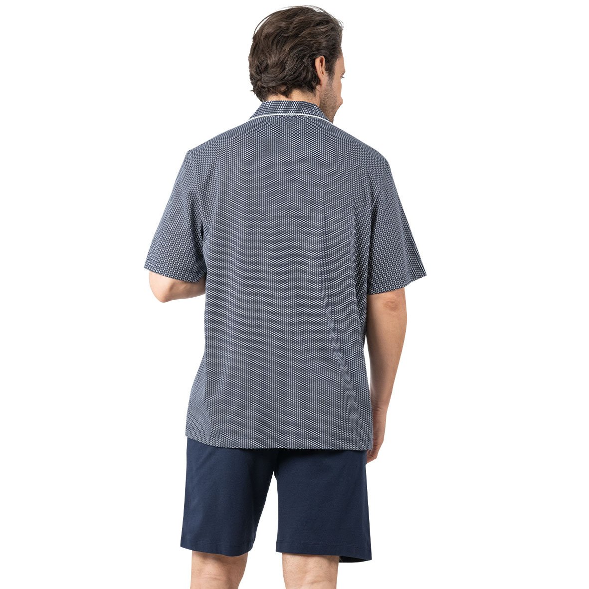 Men's short open business pajamas by Eminence EMINENCE Blue