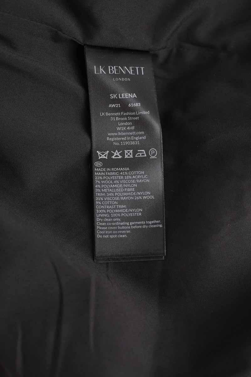 Jupe en coton LK BENNETT - Seconde Main Bleu