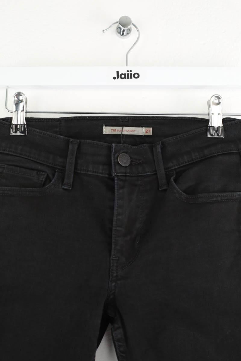 Cotton skinny jeans LEVI'S - Seconde main Black