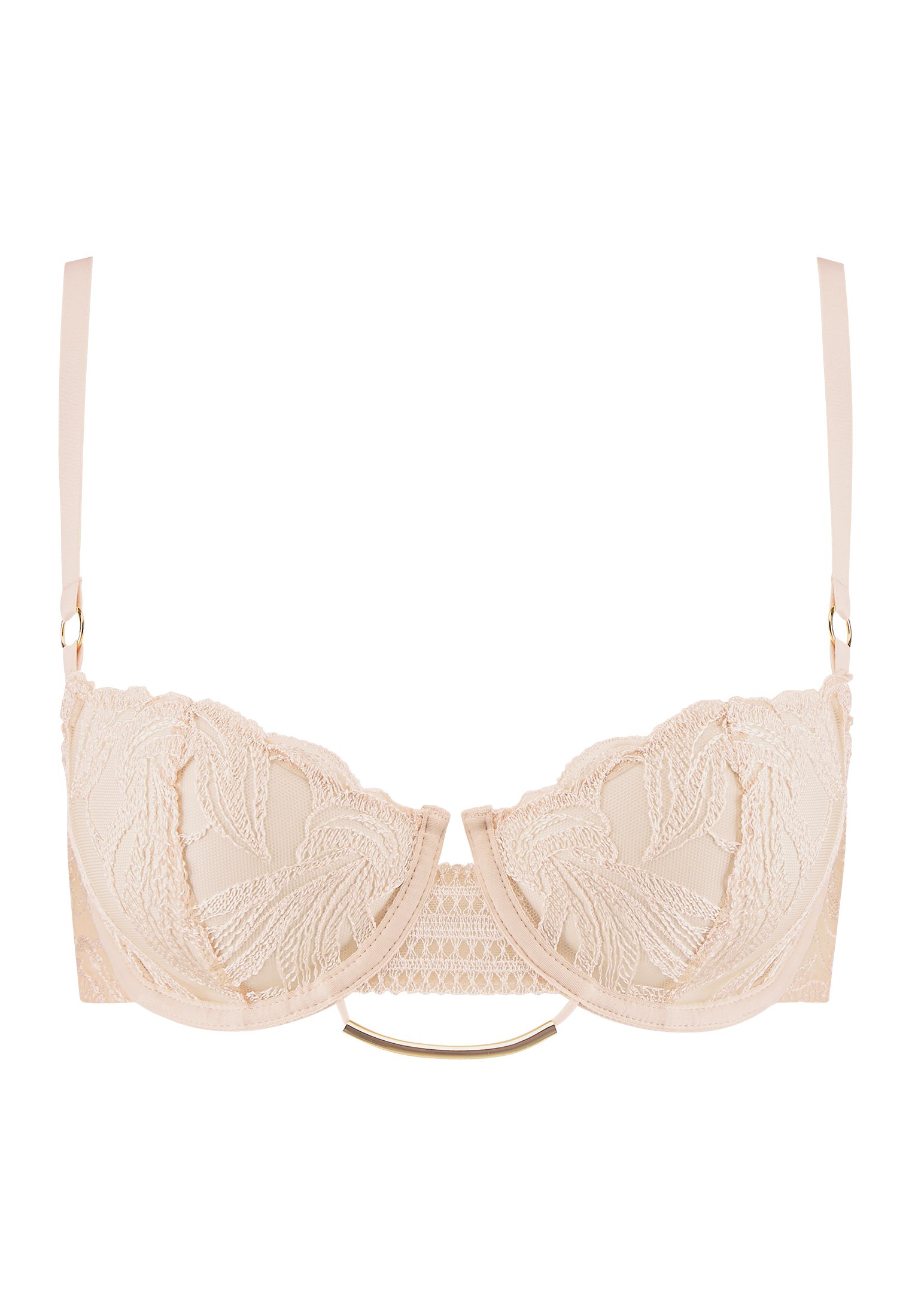 Underwired demi-cup bra AUBADE Beige