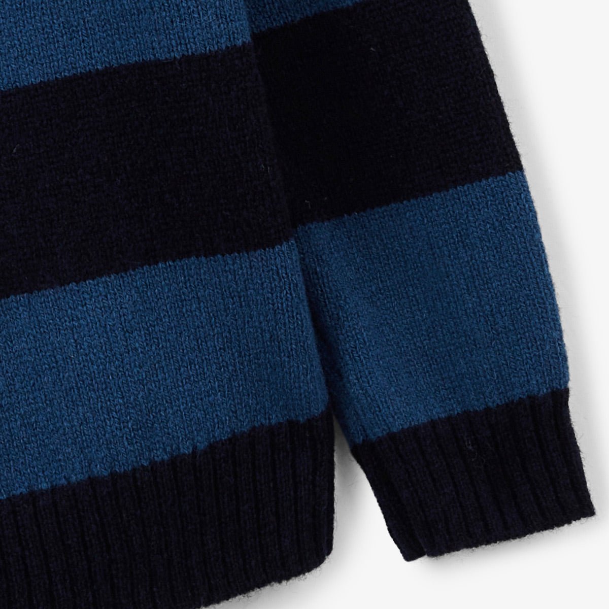 Round neck striped junior sweater SERGE BLANCO Blue