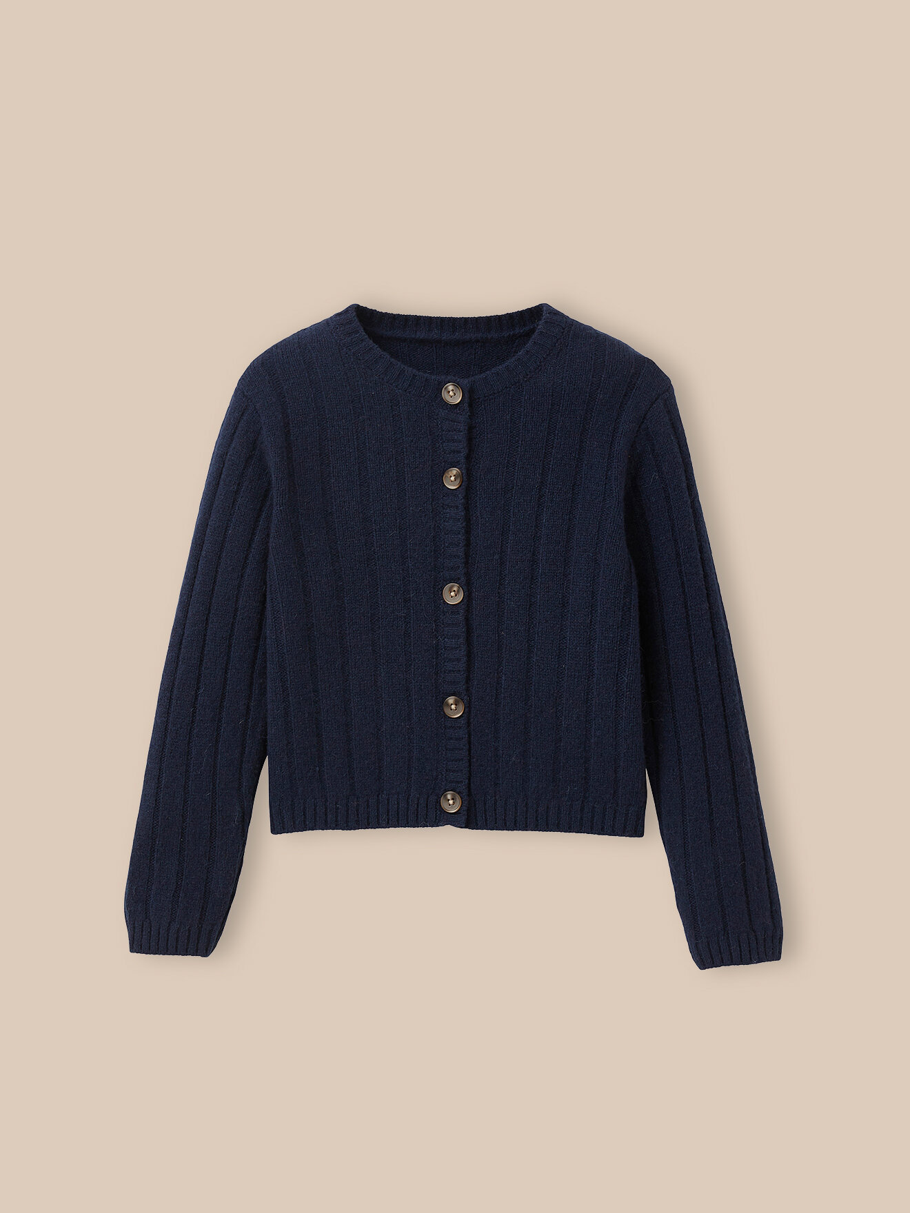 Merino wool ribbed cardigan CYRILLUS