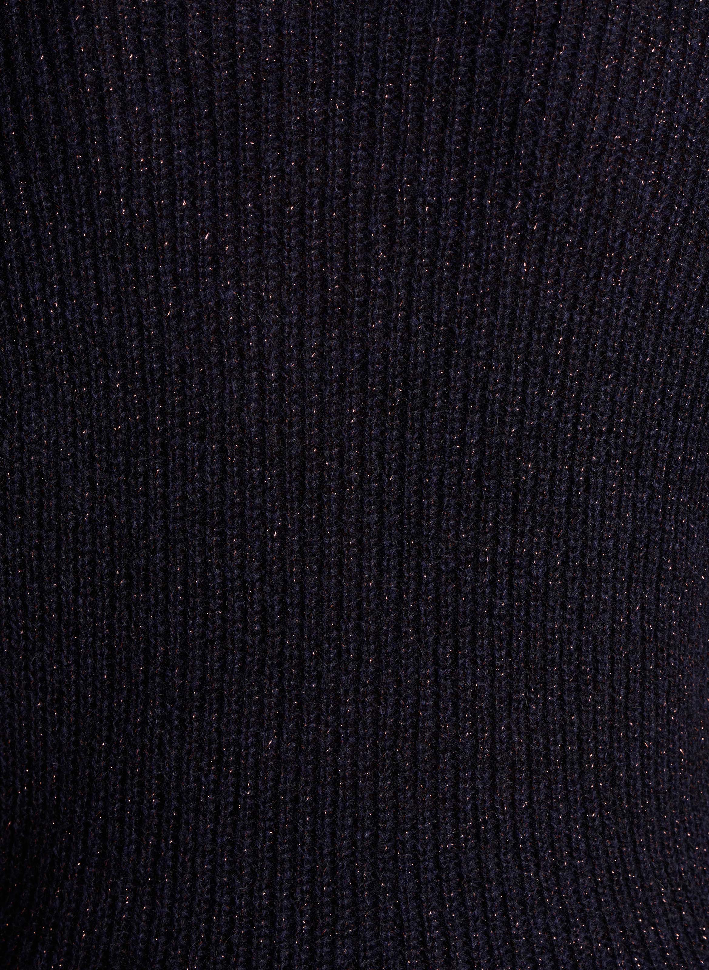 Rechte, gebreide trui met V-hals en glansdraad LA FEE MARABOUTEE Veelkleurig