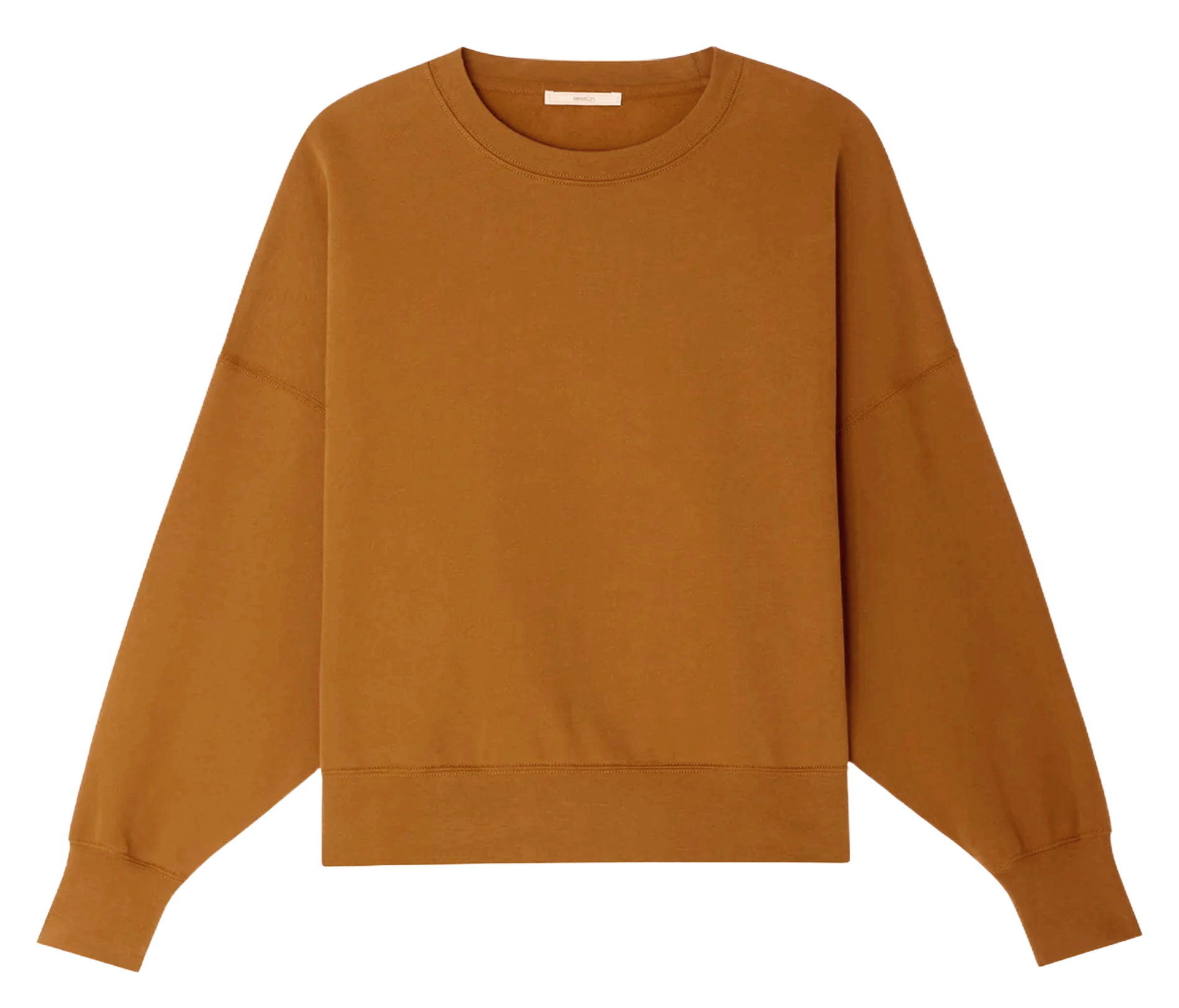Sweat court oversize en coton  SESSUN Marron