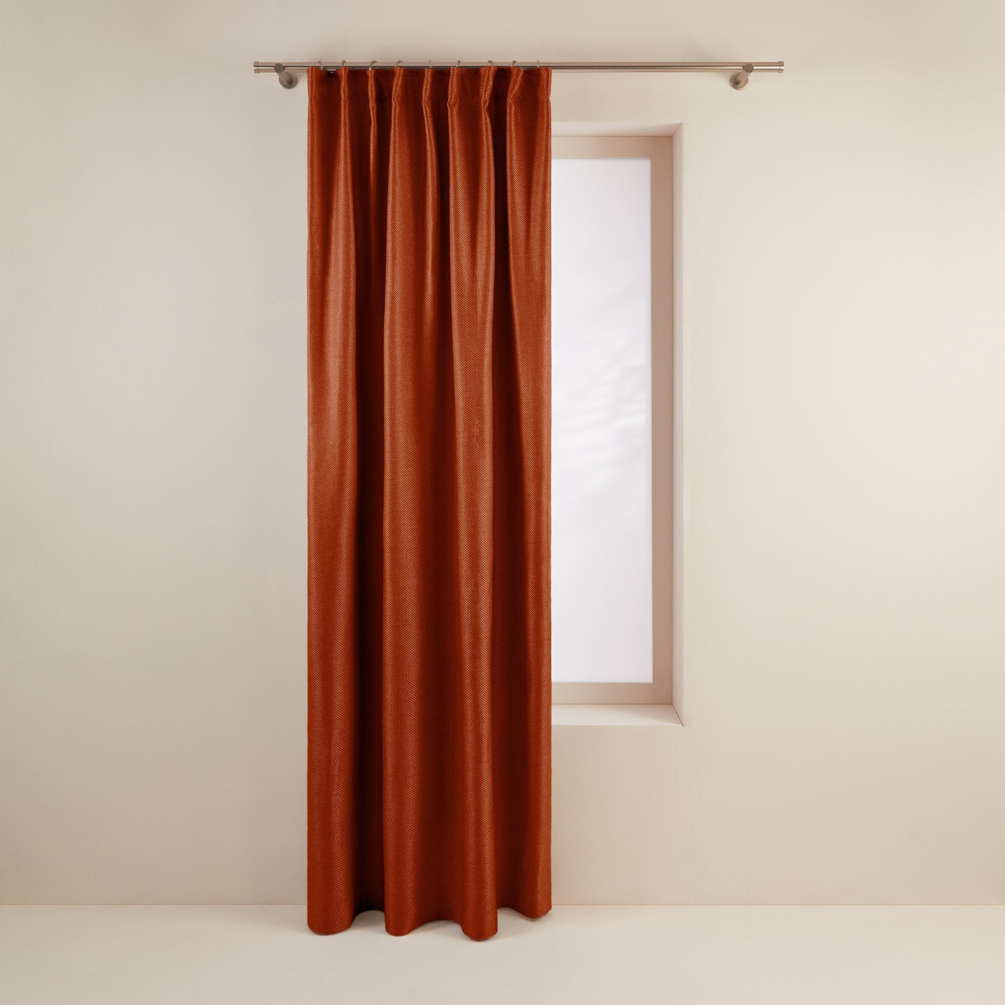Rideau à galon fronceur MADURA Orange