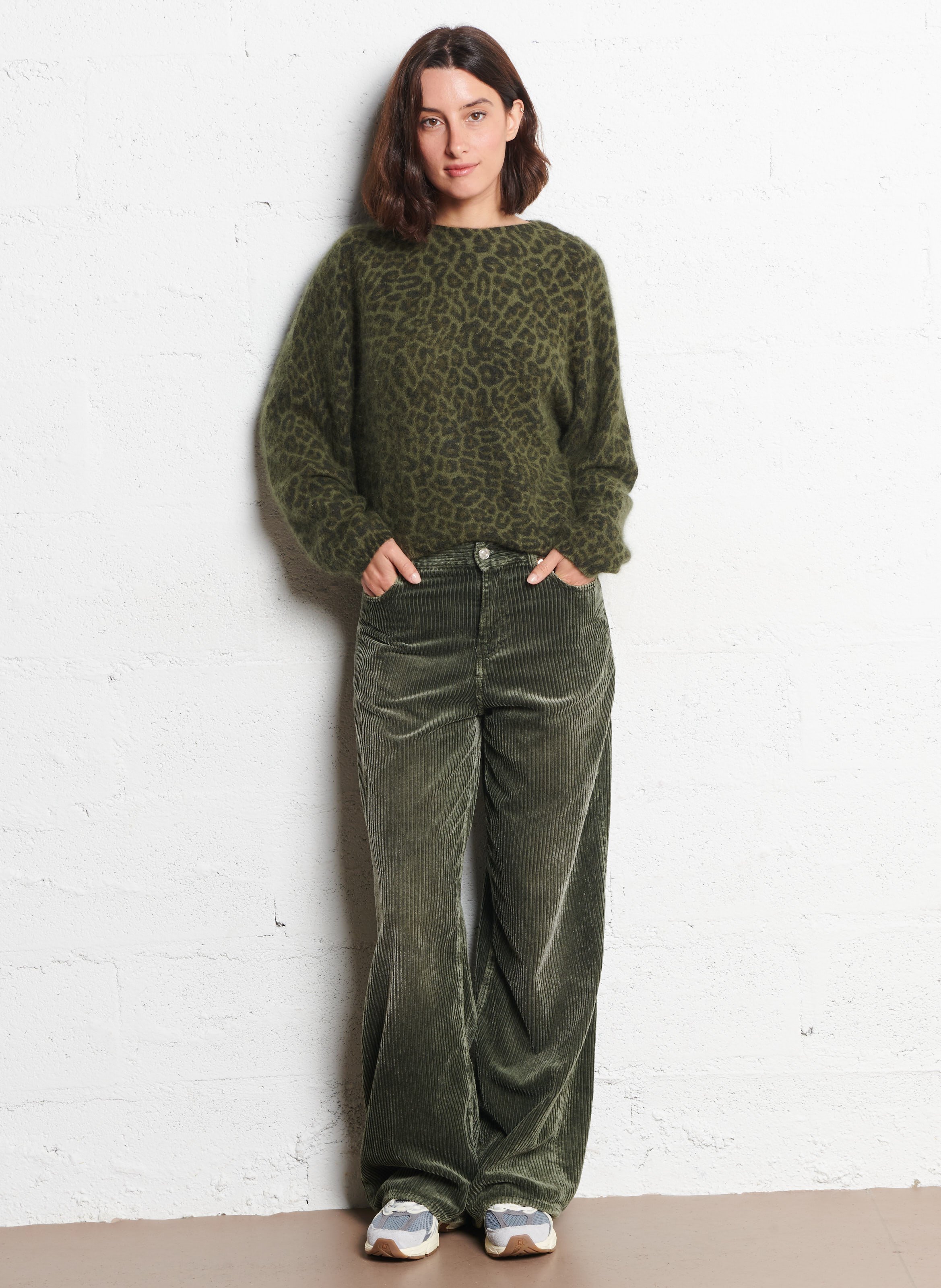 Oversized trui met opstaande kraag BELLEROSE Blauw