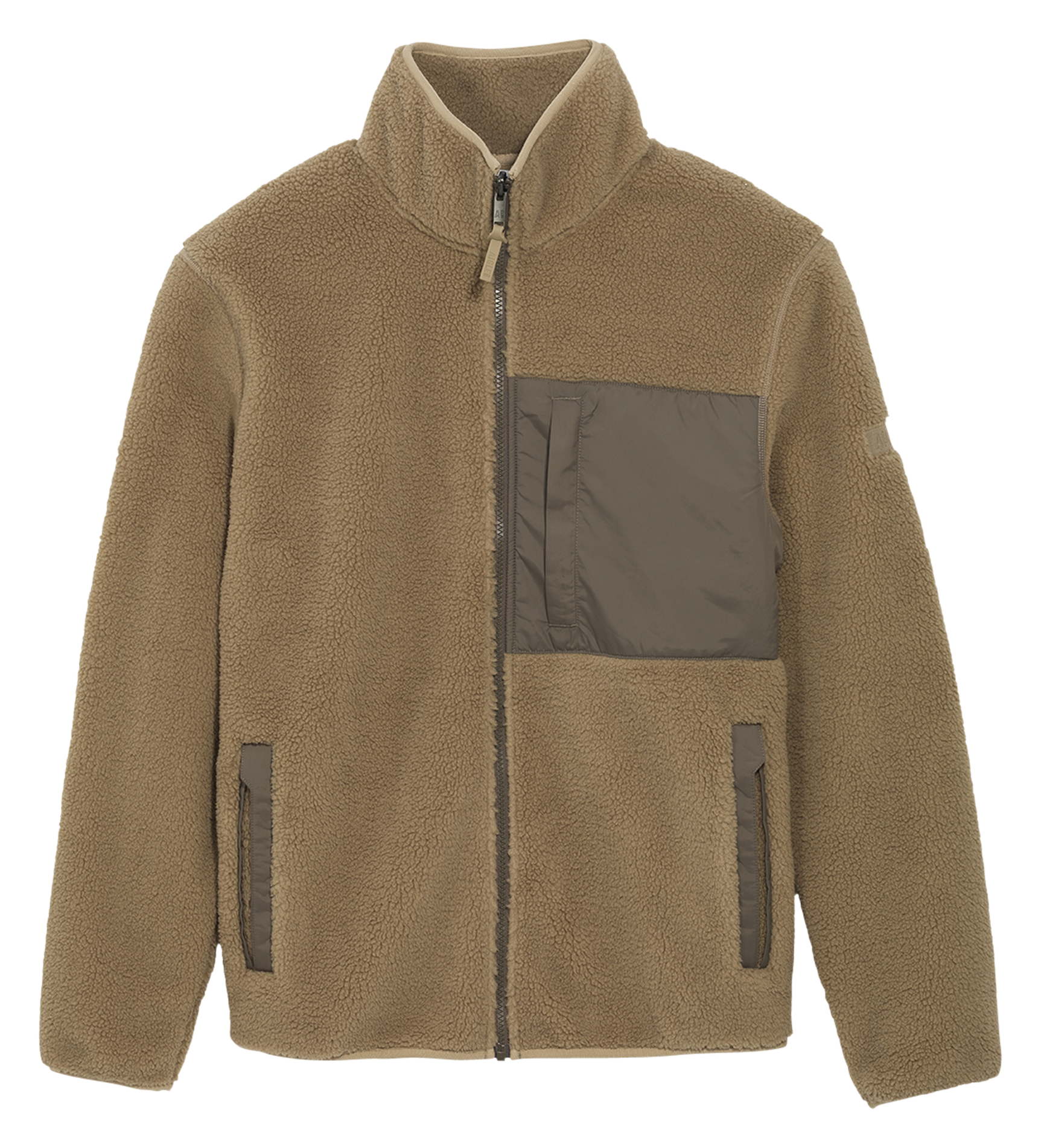 Veste polaire droite col montant AIGLE Beige