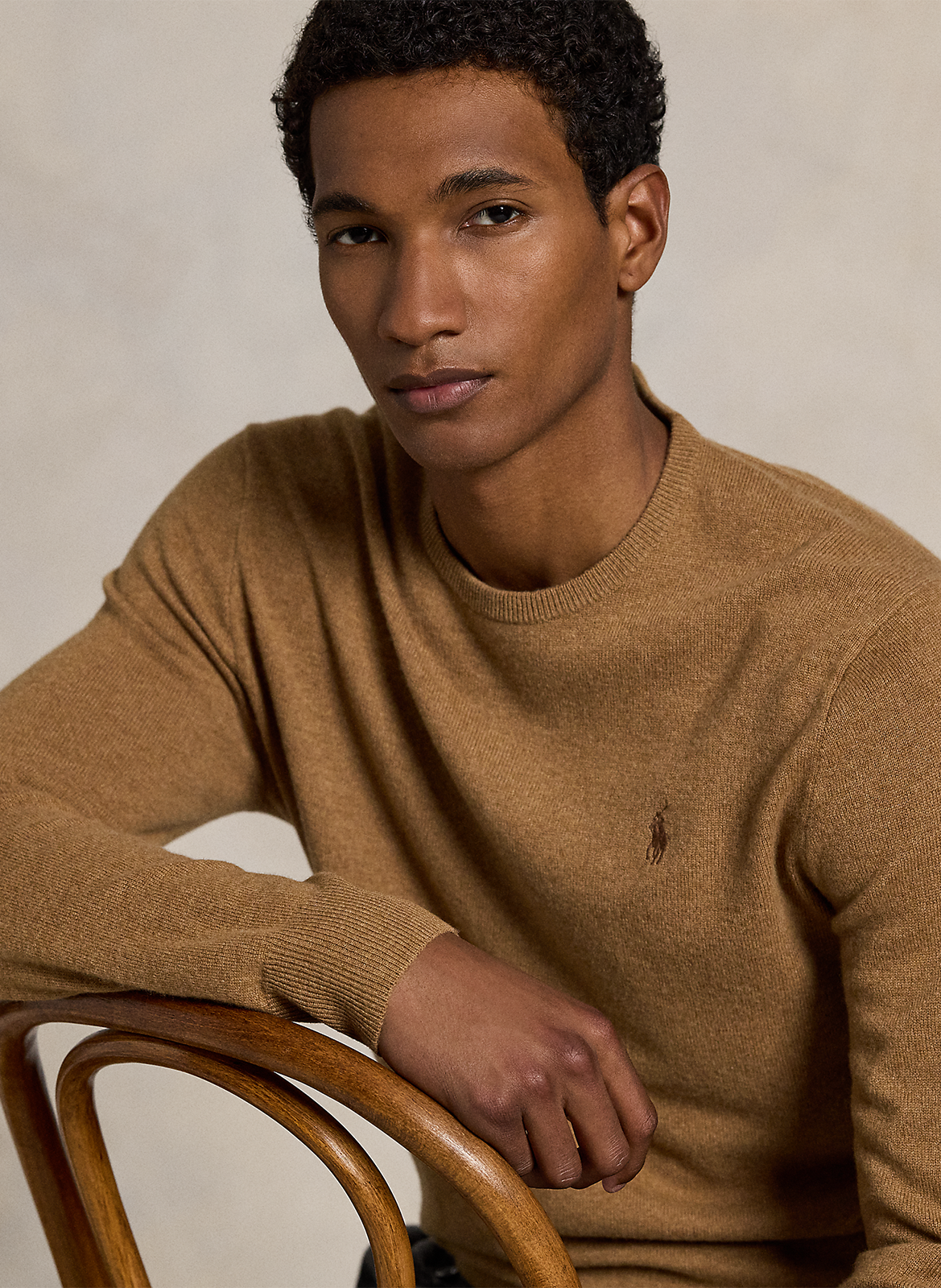Abidjan wool round-neck sweater POLO RALPH LAUREN Brown