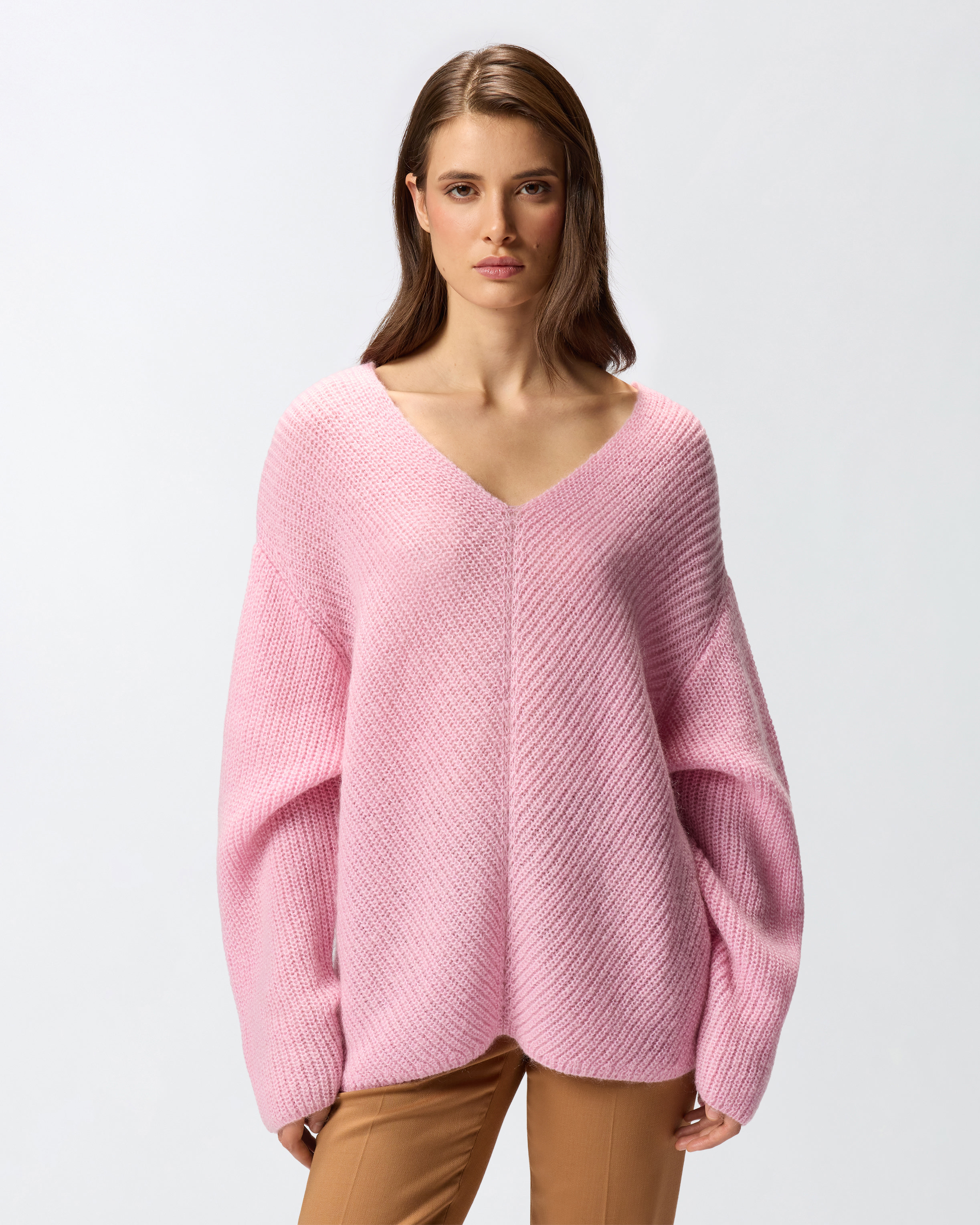 Boat neck sweater PINKO Pink