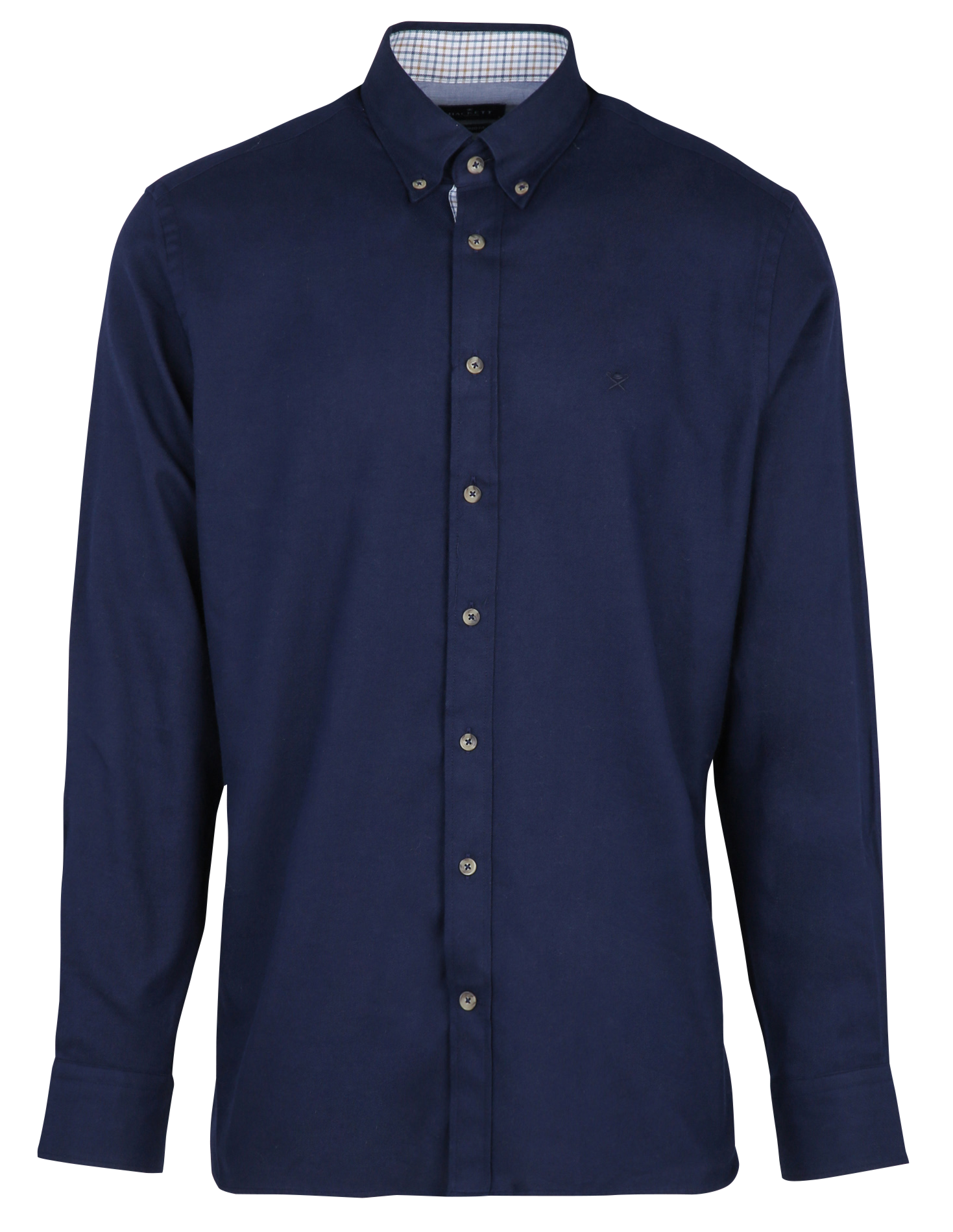 Chemise droite col classique en coton HACKETT Bleu