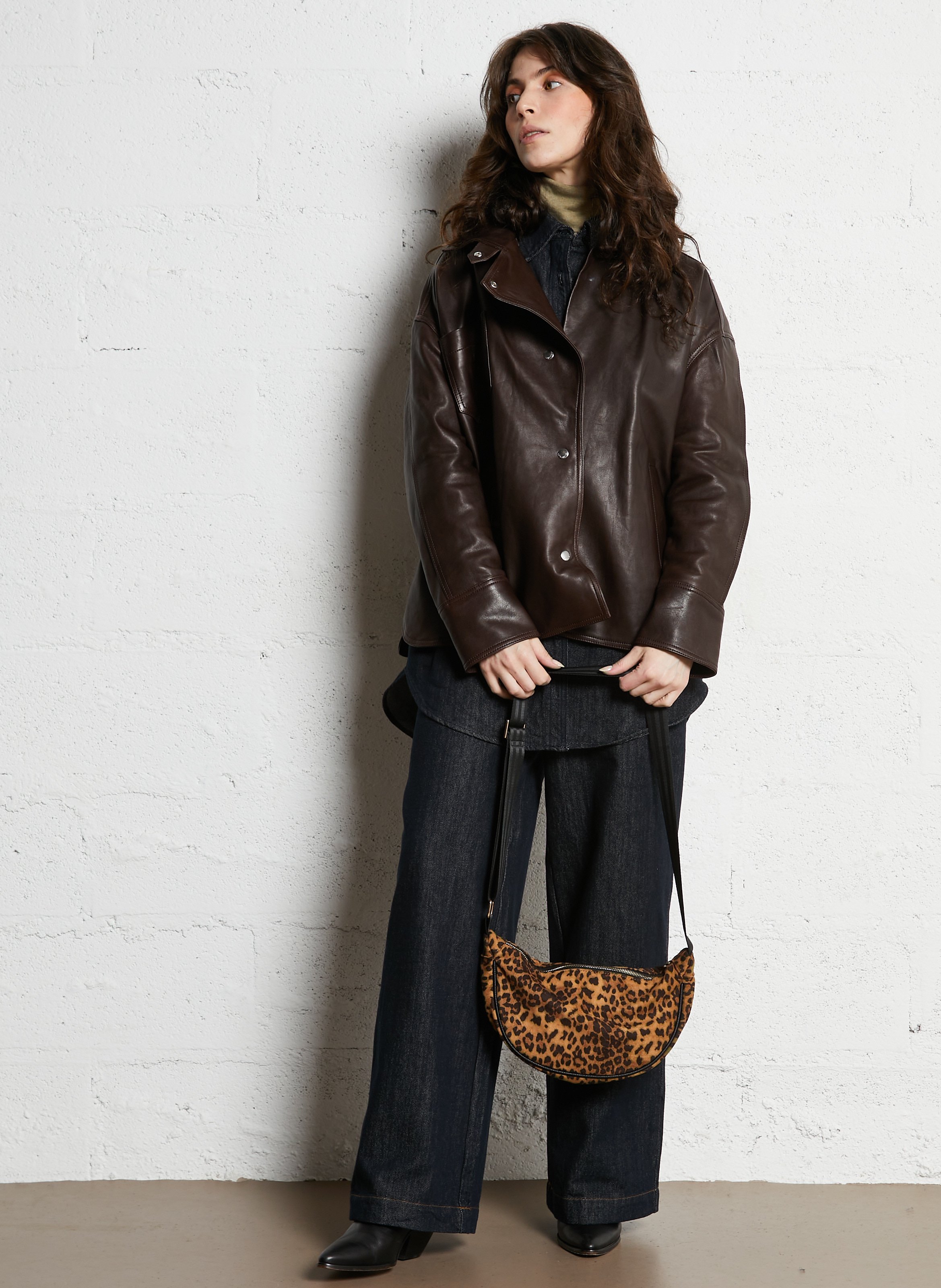 Leopard print waist bag AU PRINTEMPS PARIS Multicolored