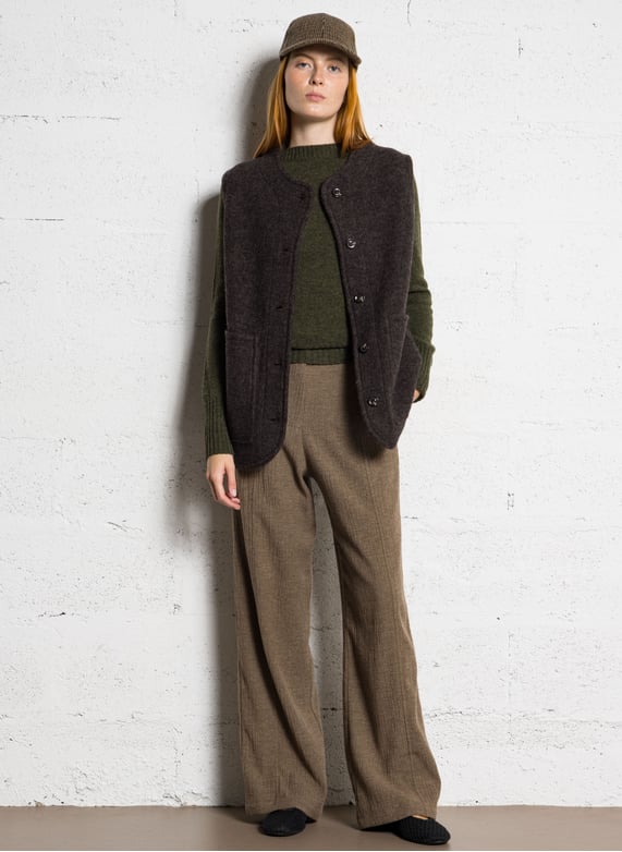 Pantalon large stretch - Look 6