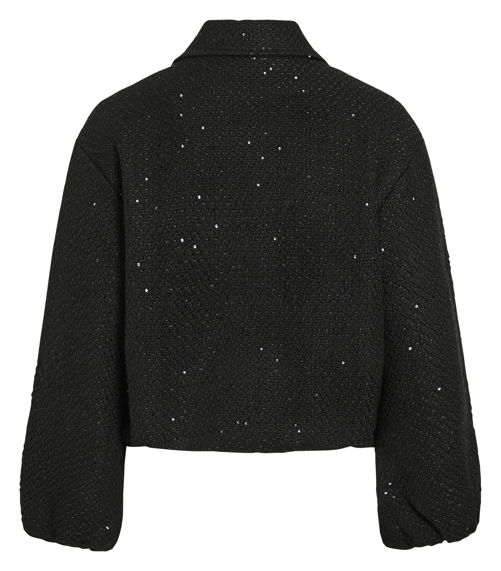 Veste oversize col classique en maille VILA Noir