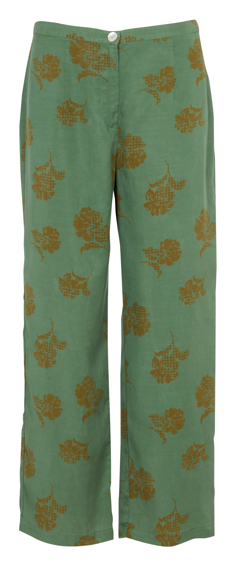 Pantalon droit imprimé NICE THINGS Kaki