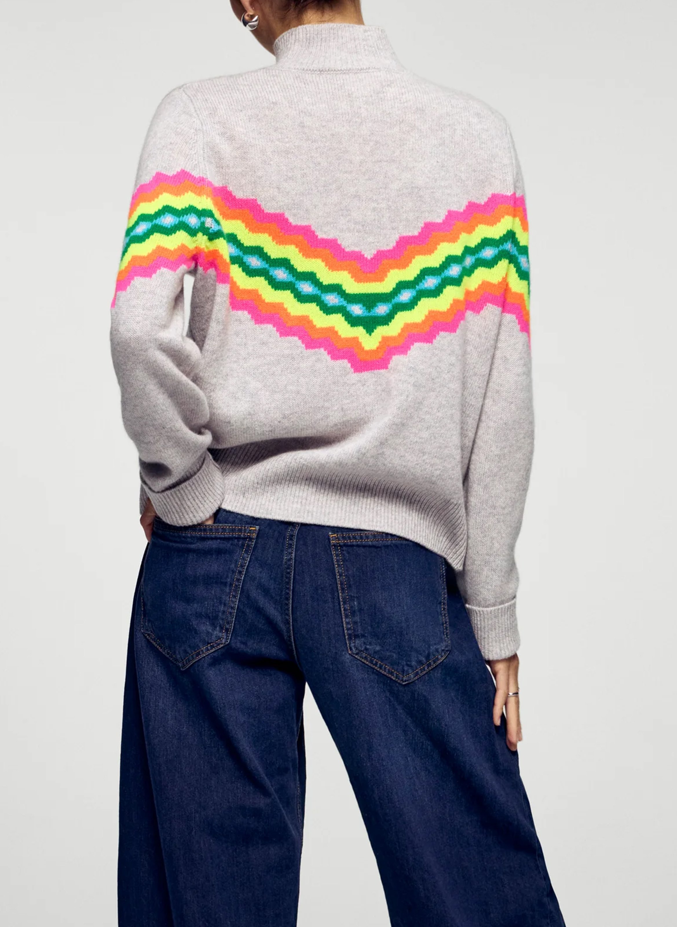 Cashmere polo neck sweater FROM FUTURE Grey