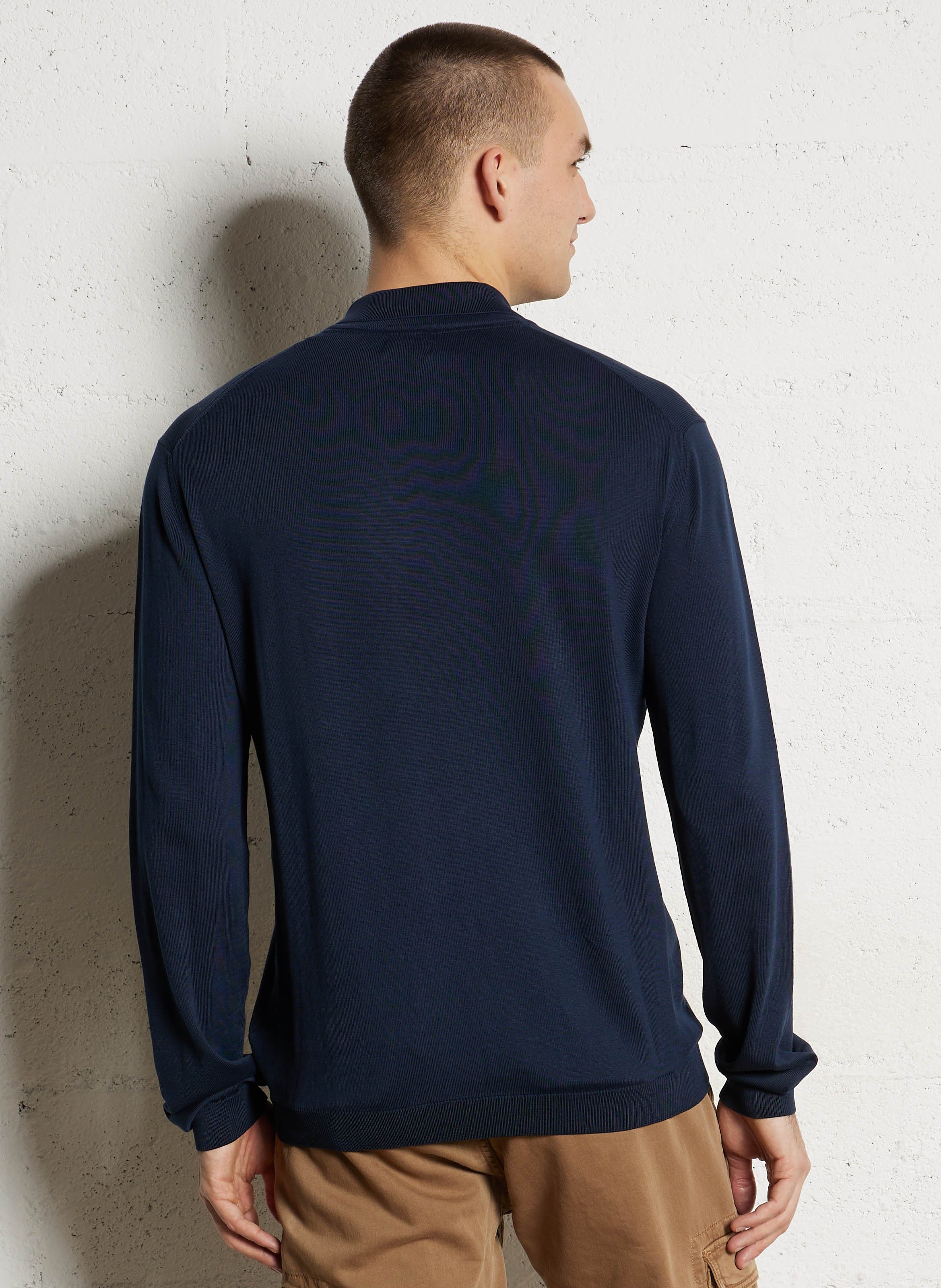 Baumwollpullover mit Polokragen NAPAPIJRI Blau