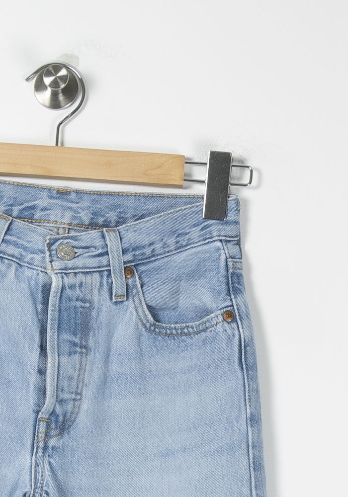 Cropped slim jeans with studs LEVI'S - Seconde main Blue