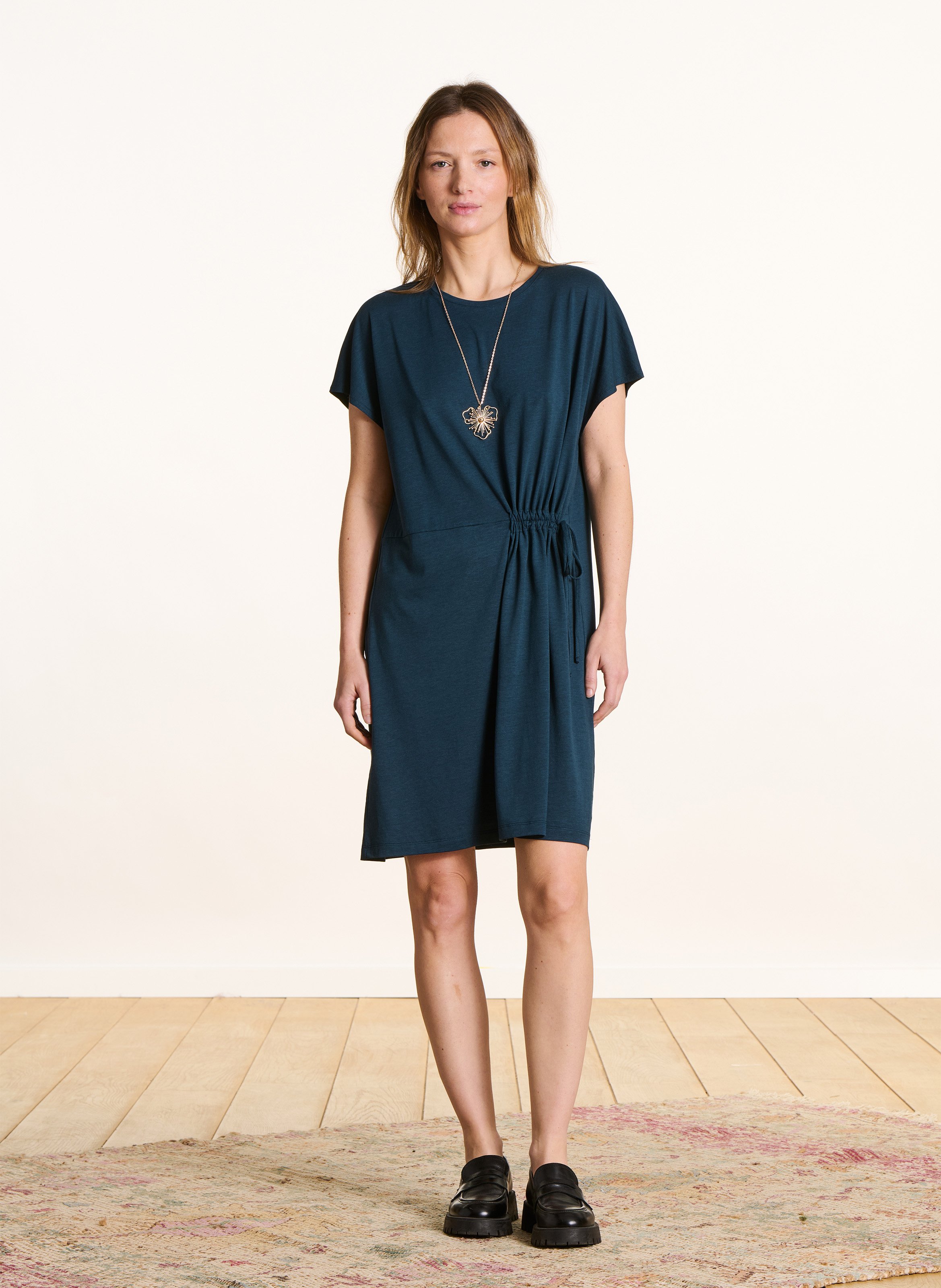 Robe tee-shirt col rond LA FEE MARABOUTEE