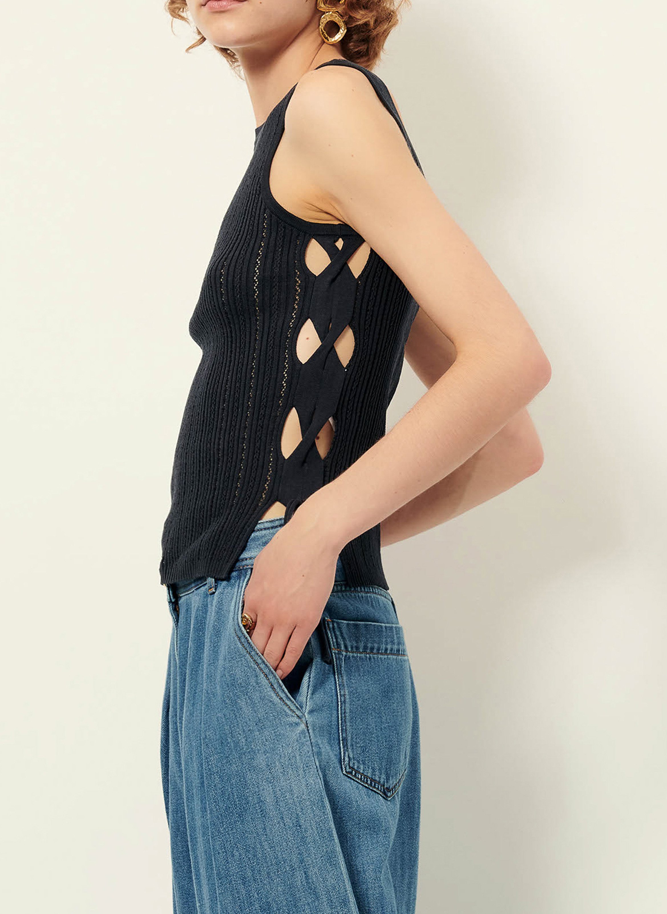 Rundhals-Top SESSUN Grun