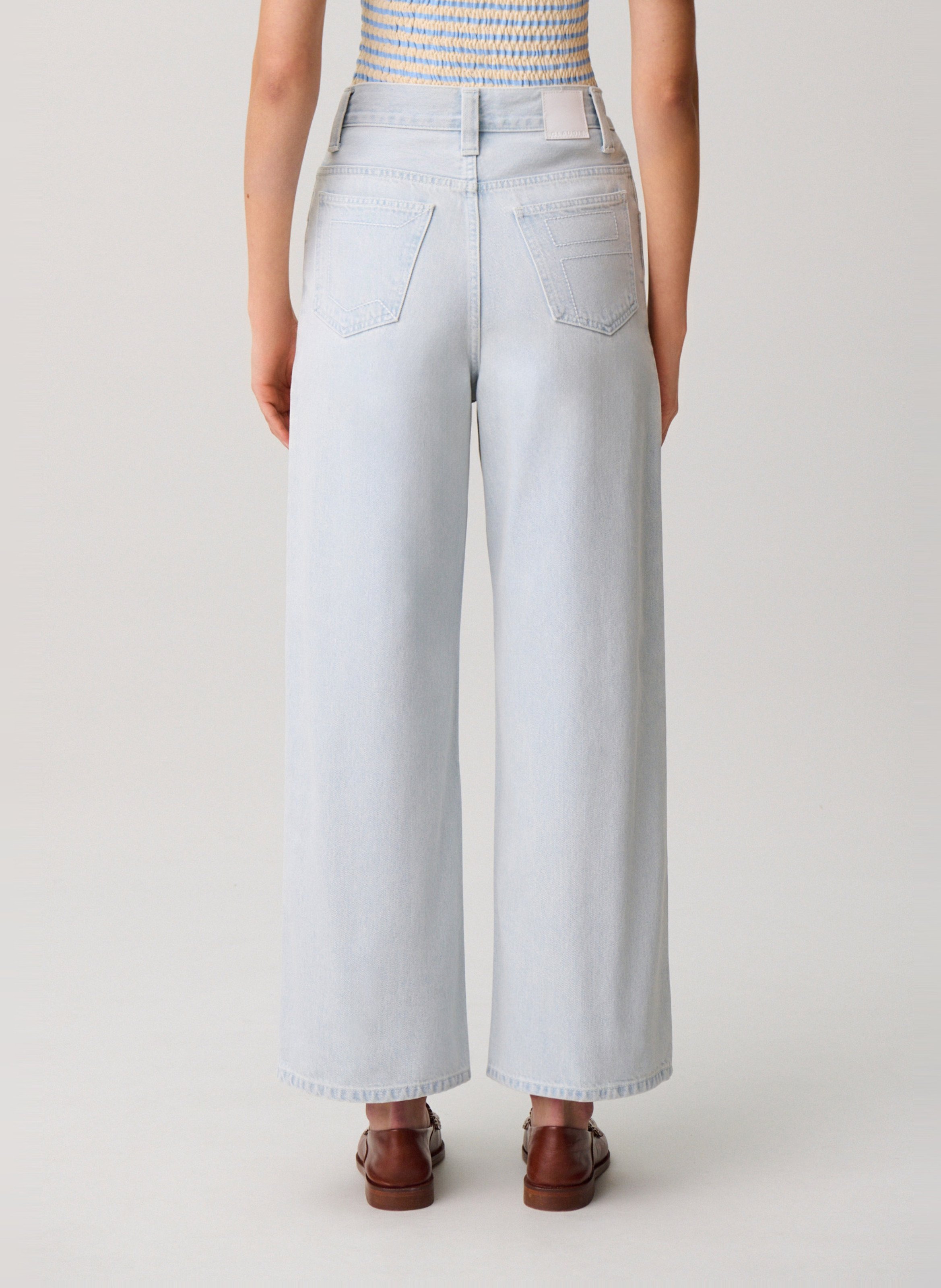 Jean large en coton CLAUDIE PIERLOT Bleu