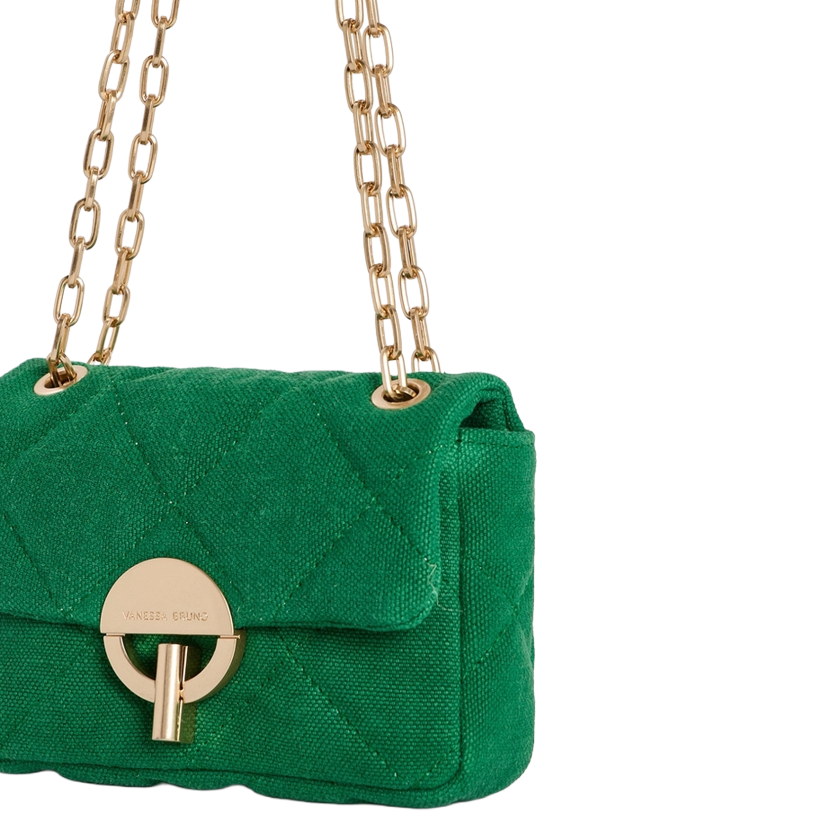 Sac bandoulière en lin VANESSA BRUNO Vert