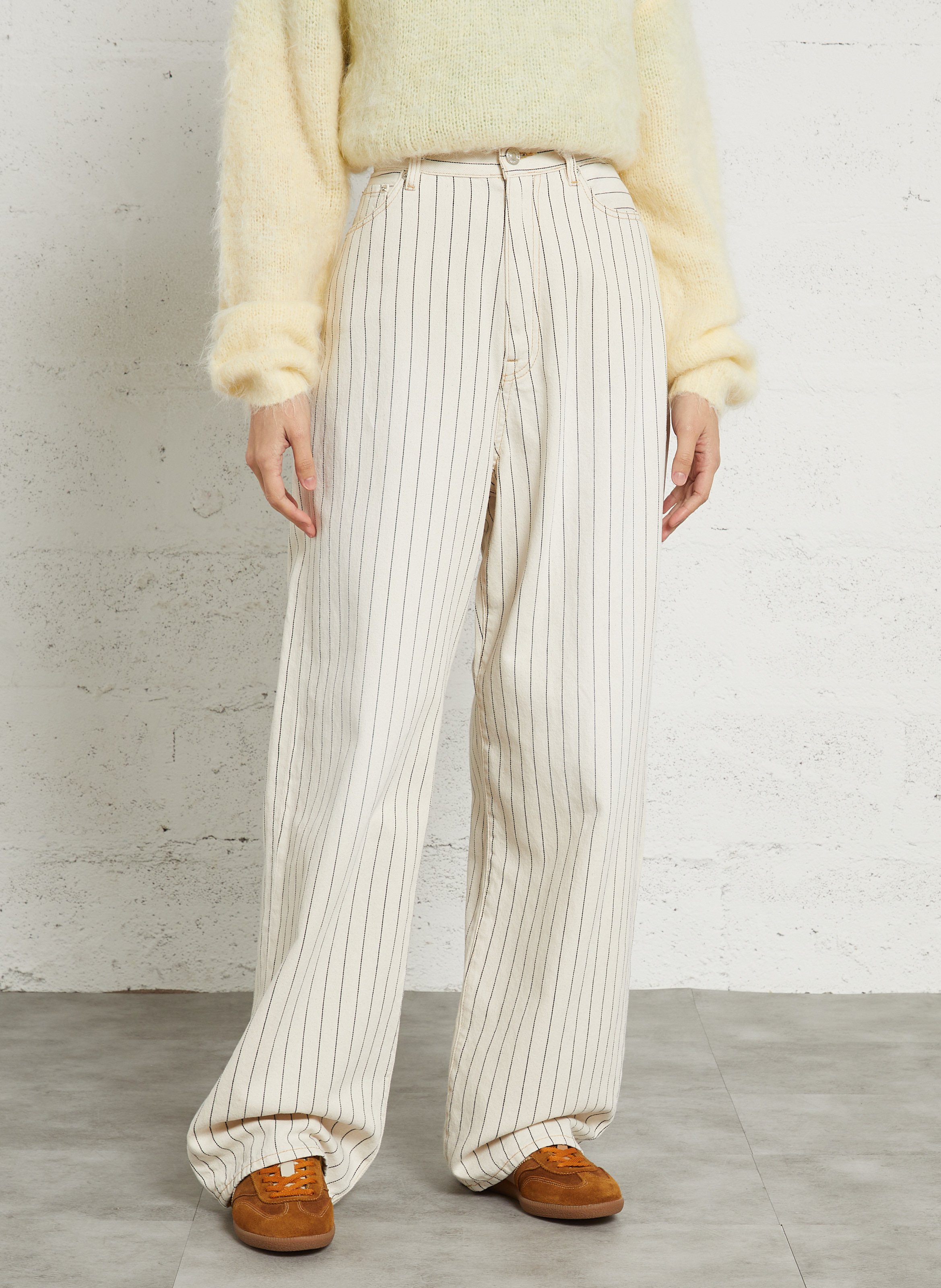 Rechte cardigan met patronen BELLEROSE Blauw