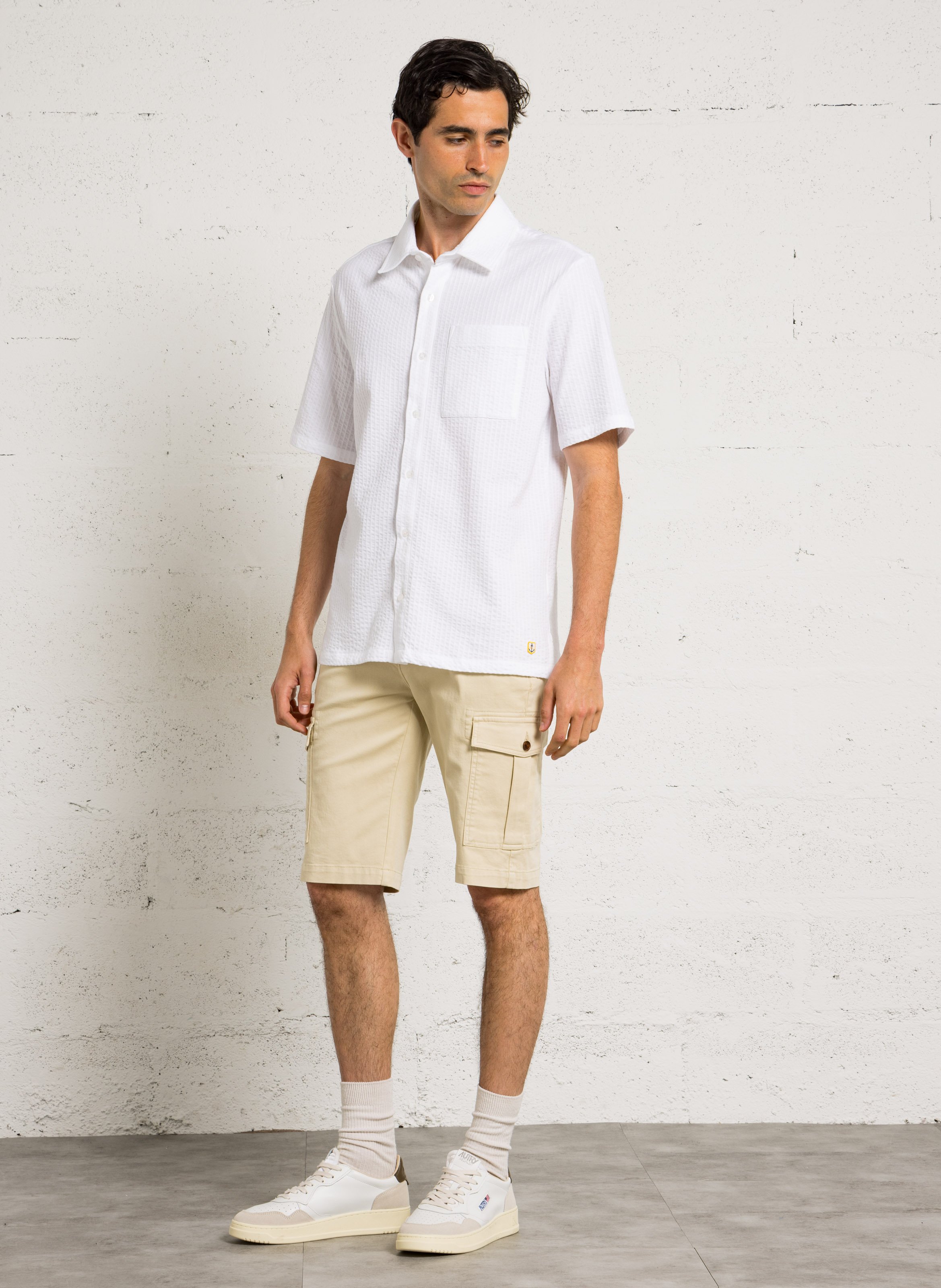 Cotton shirt with classic collar ARMOR LUX White