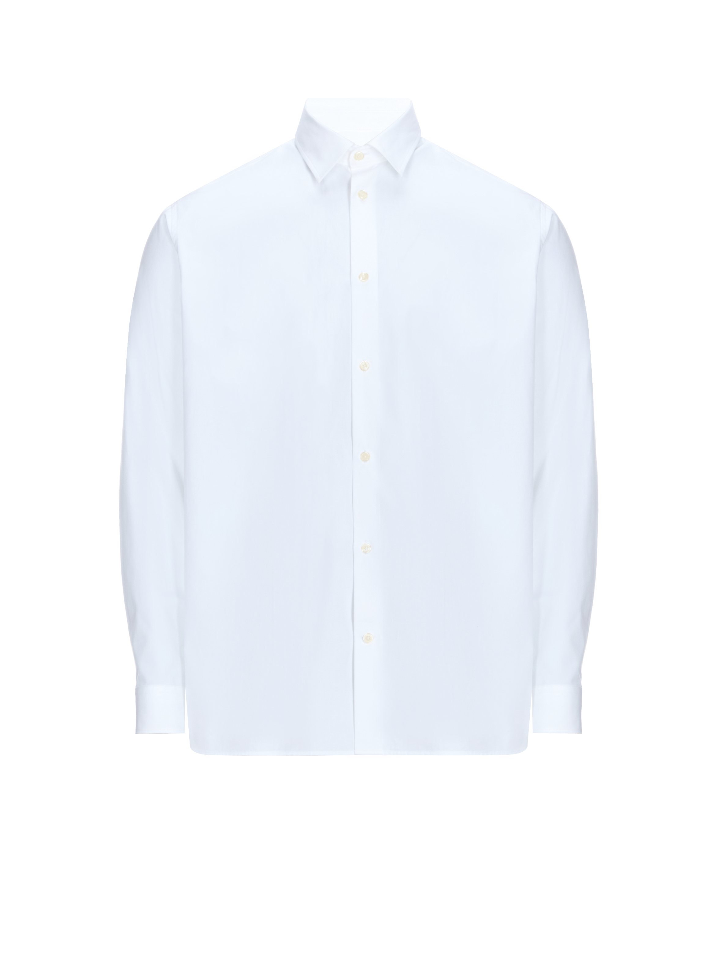 Cotton shirt with classic collar SAISON 1865 White