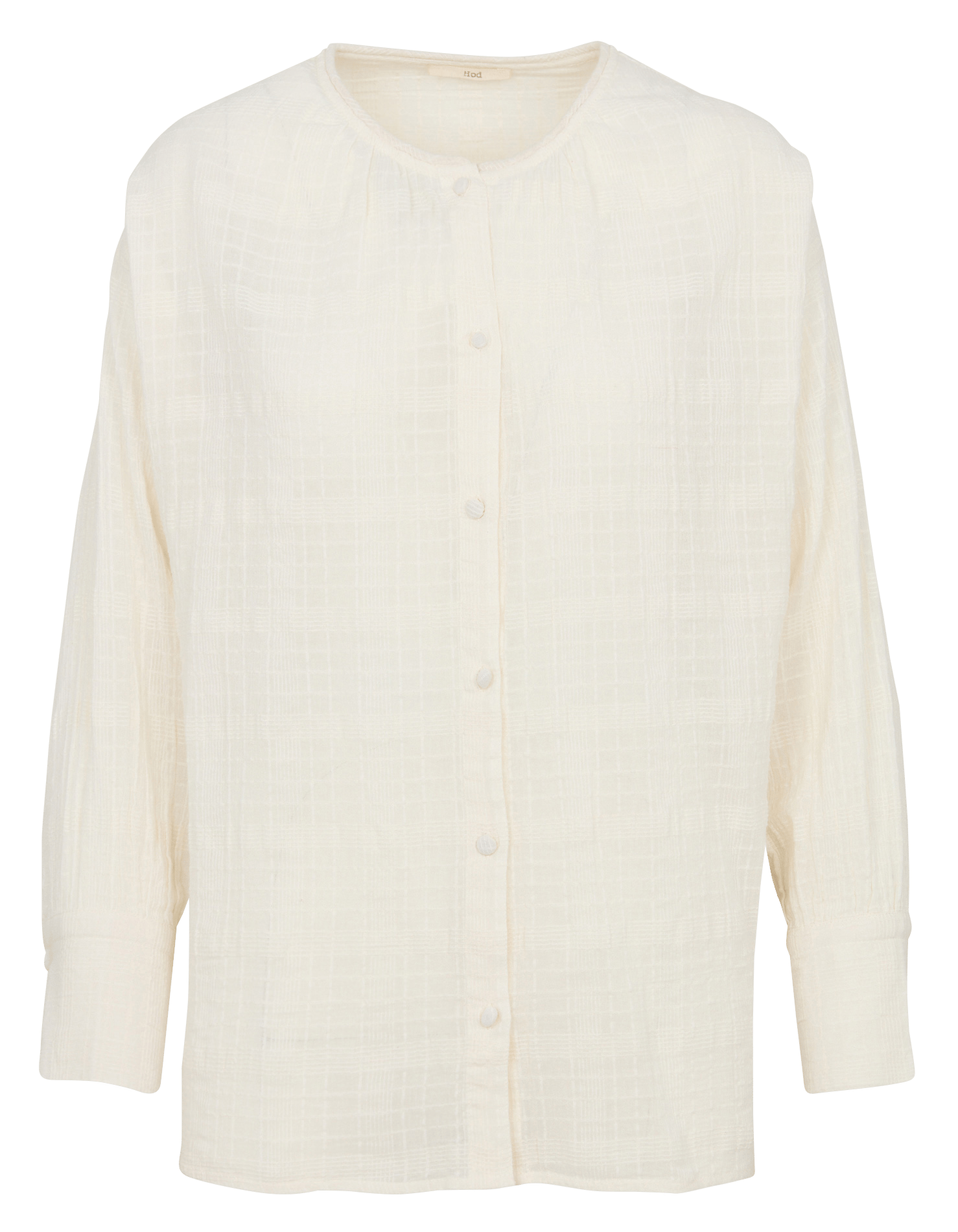 Bluse aus Baumwolle mit Tunesischem Kragen HOD PARIS Beige