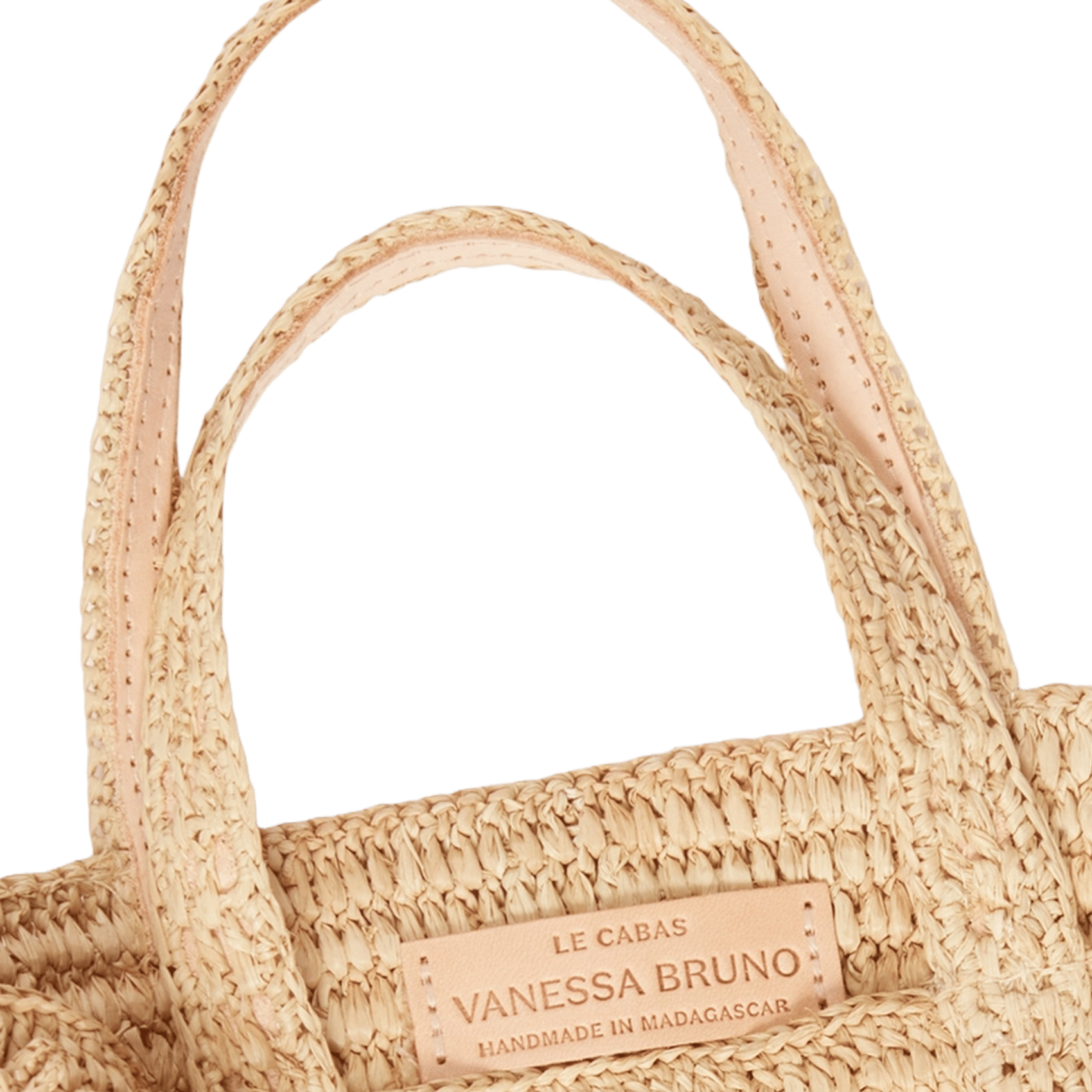 Sac cabas en raphia VANESSA BRUNO Beige