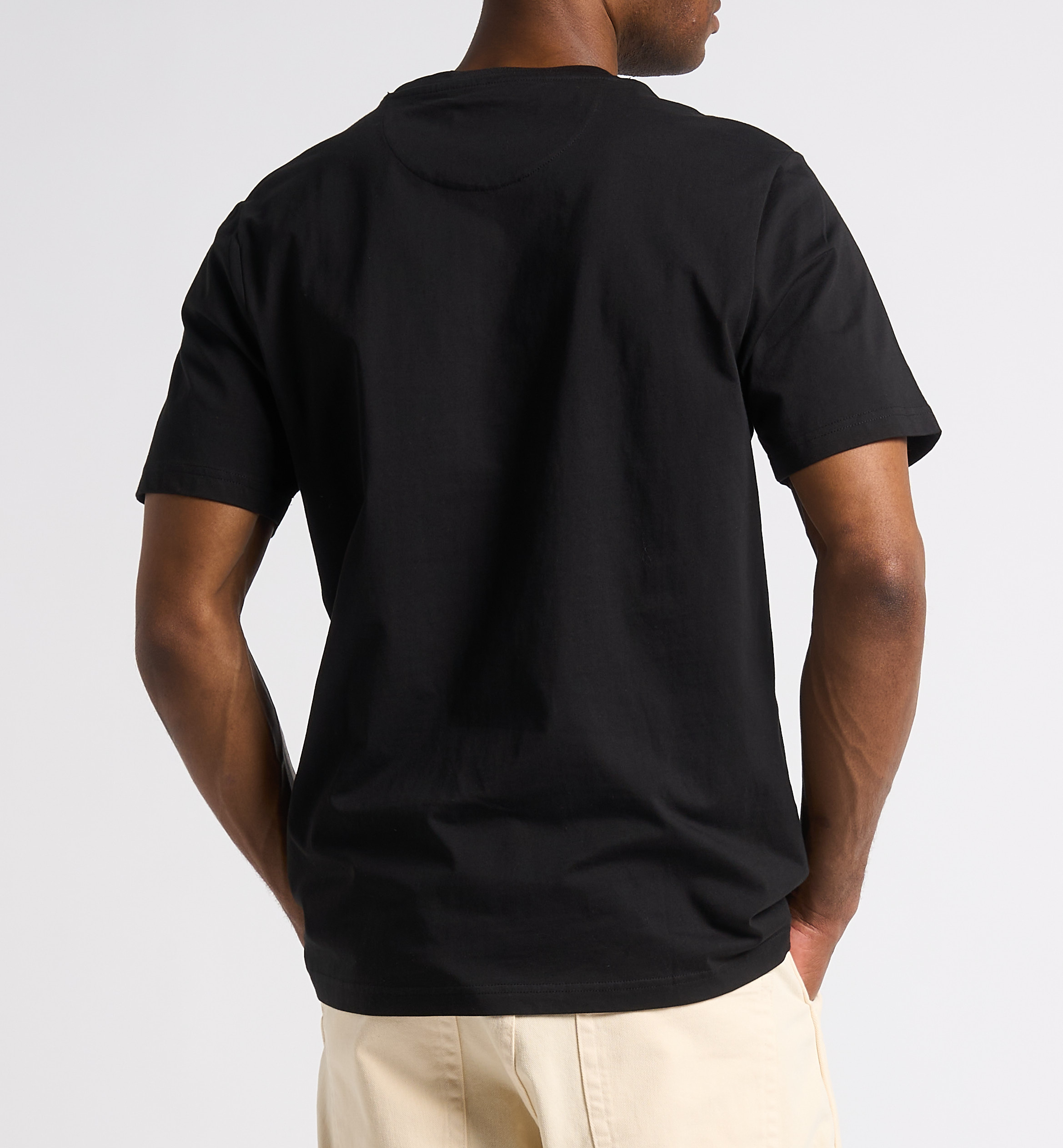Organic cotton round-neck T-shirt FARAH Black