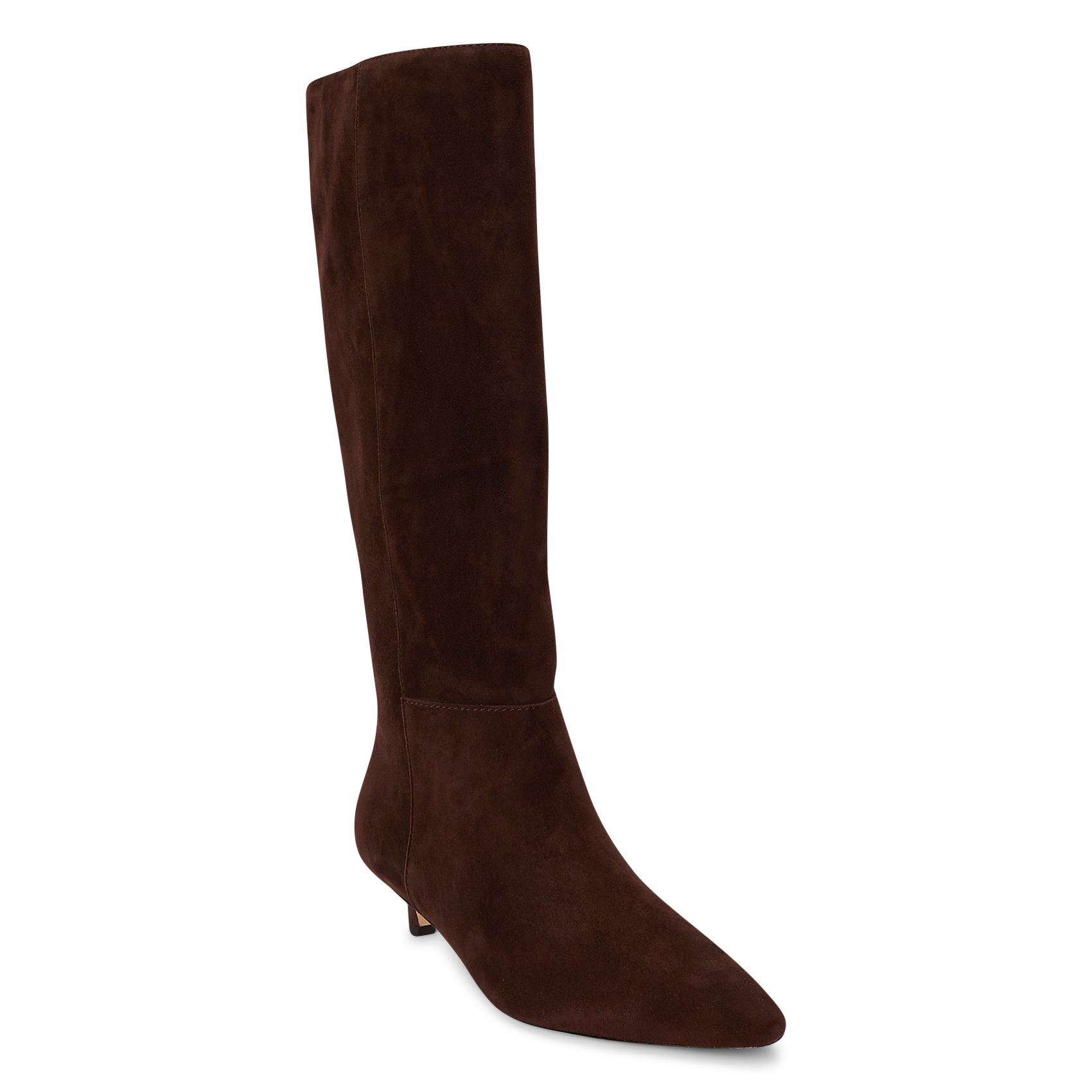 Bottes hautes en cuir velours LAUREN RALPH LAUREN Marron