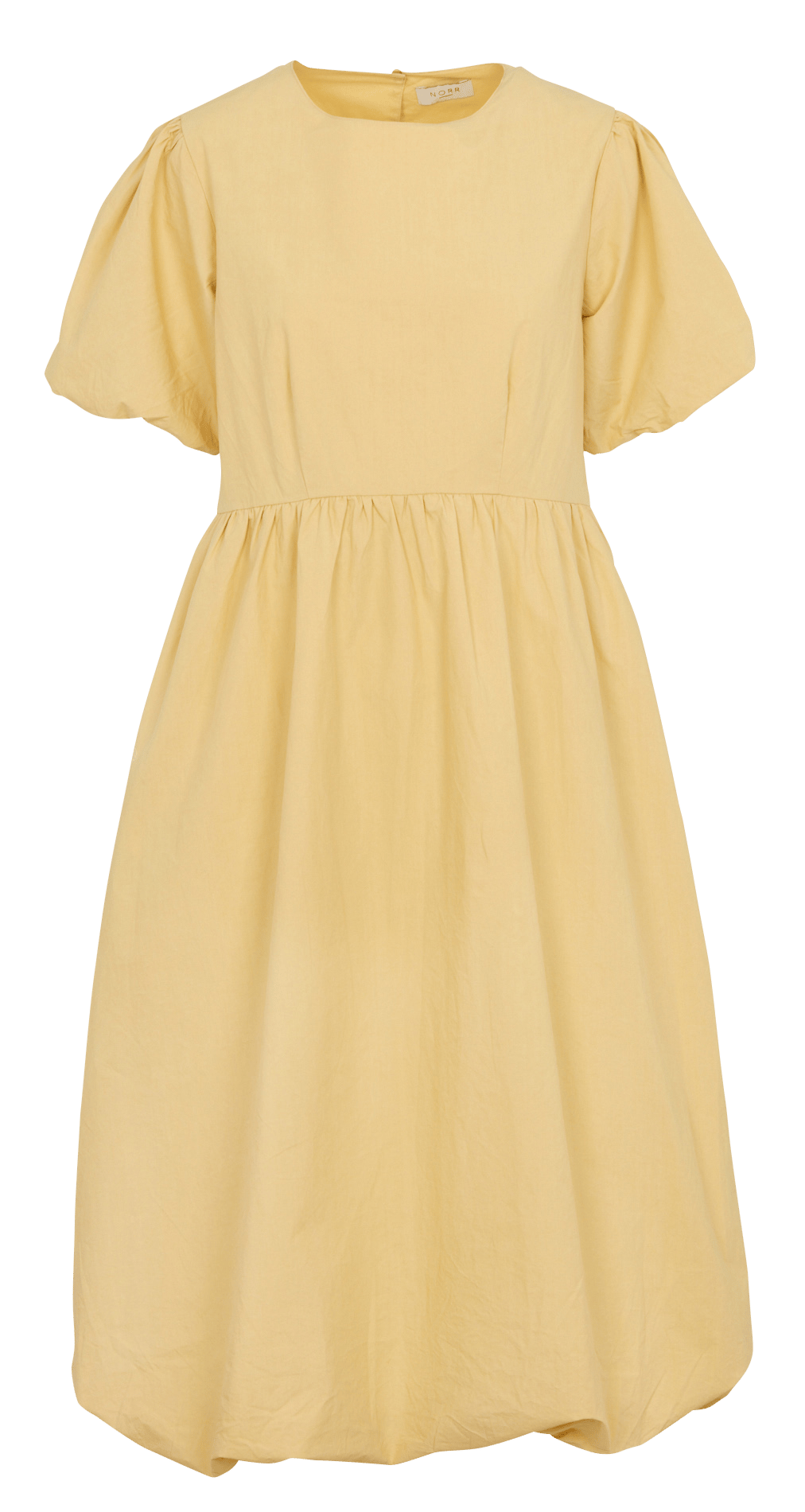 Robe longue ample en coton NORR Jaune